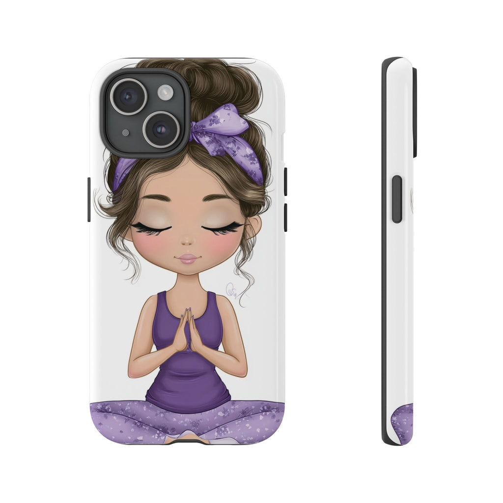 Yoga Phone Case for Mindfulness Gift for Yogis, Meditation Accessory, Zen Vibe