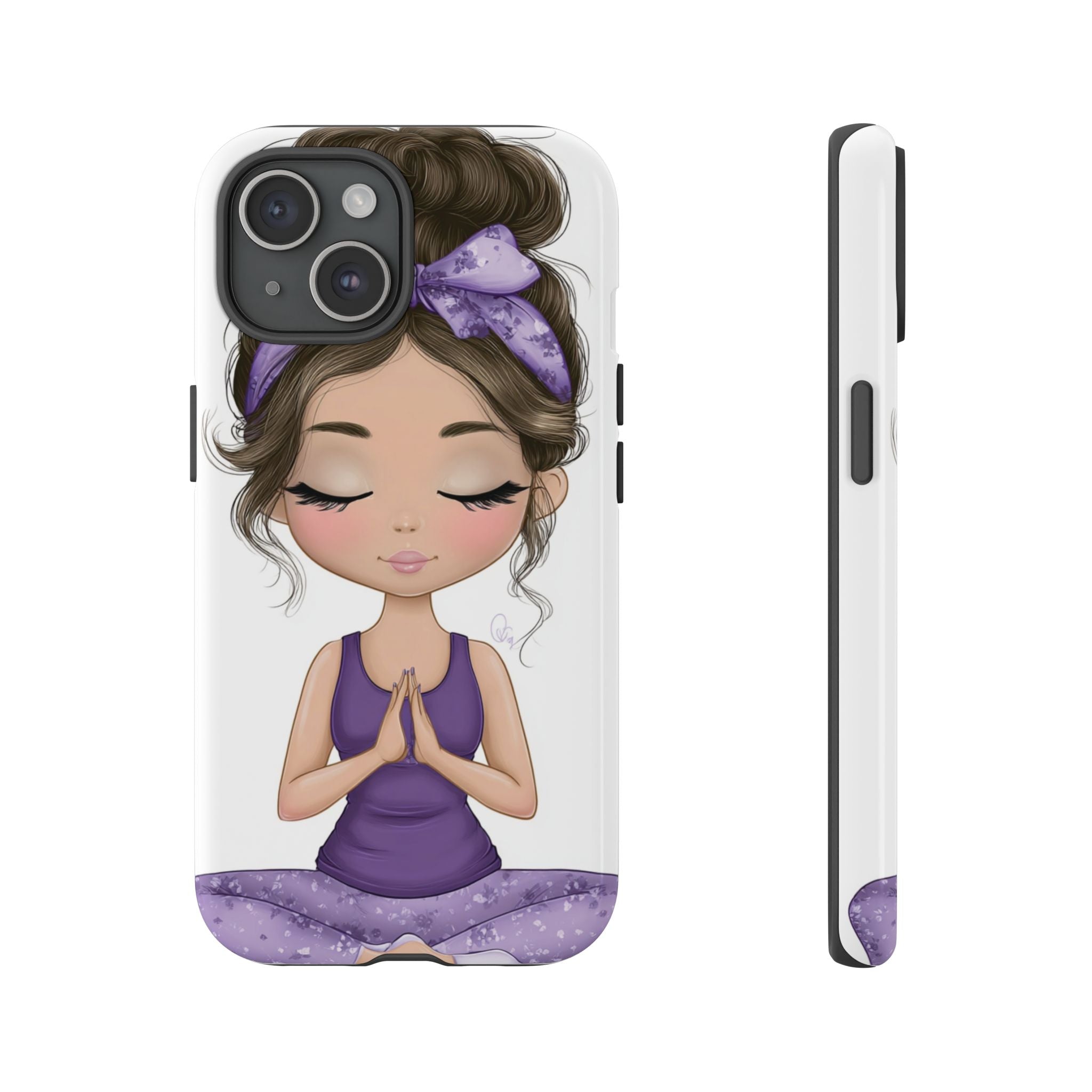 Yoga Phone Case for Mindfulness Gift for Yogis, Meditation Accessory, Zen Vibe