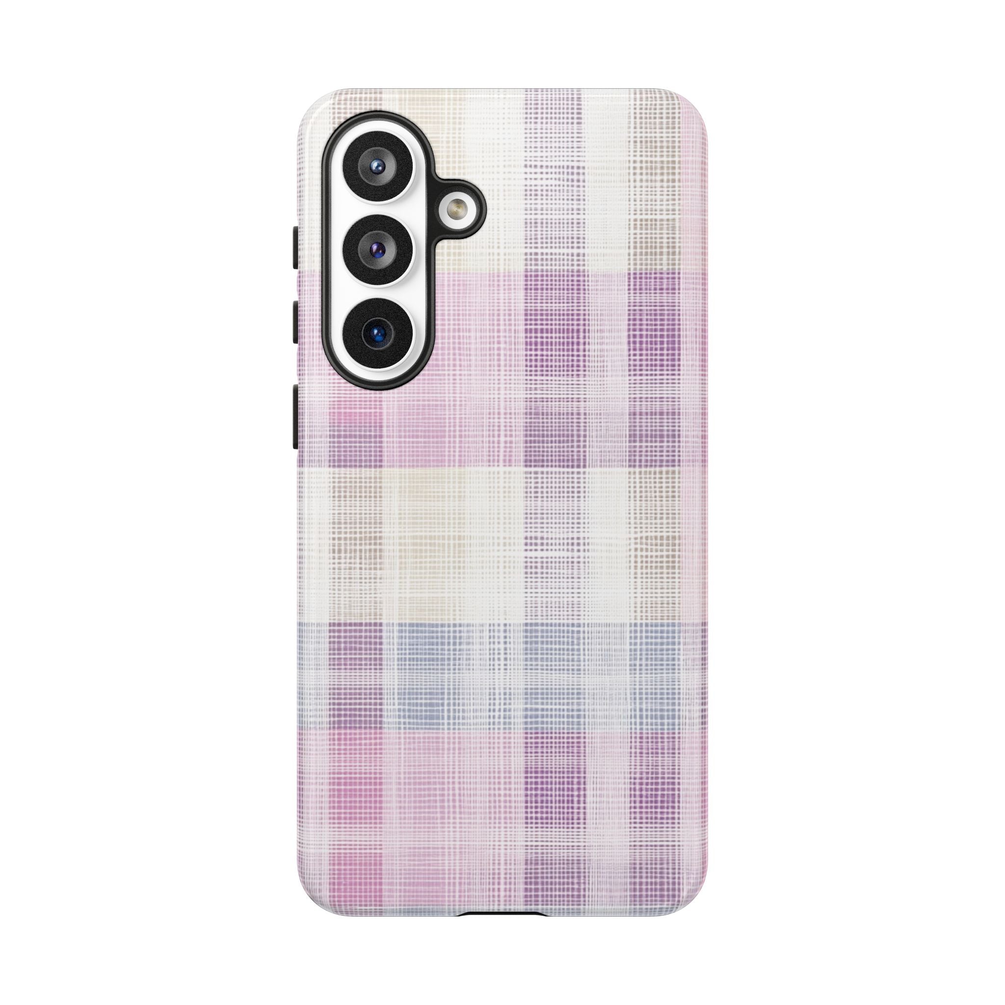 Pink Plaid Phone Case, Trendy Accessories, Birthday, Everyday Use, Tough Cases