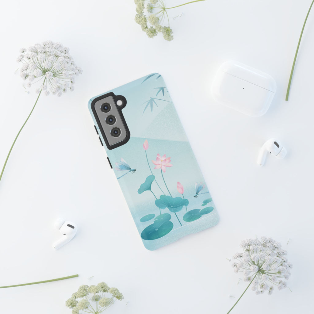 Lotus Pond Phone Case — Serene Floral iPhone Protective Cover