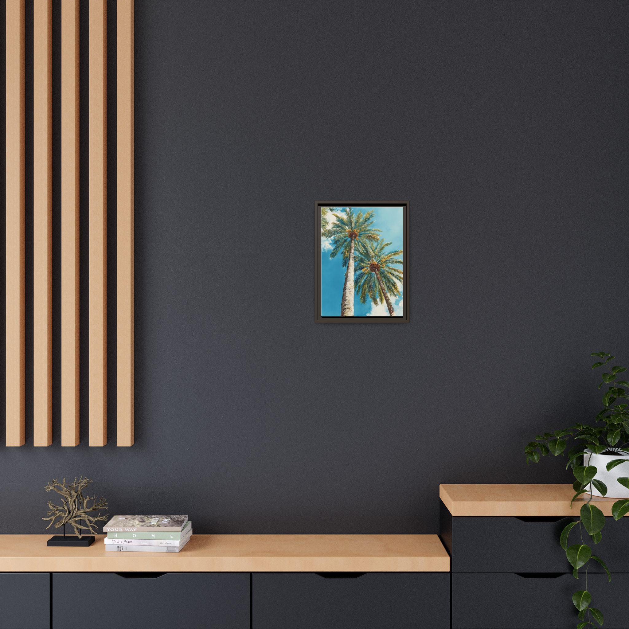 Palm Tree Sky Matte Canvas Print