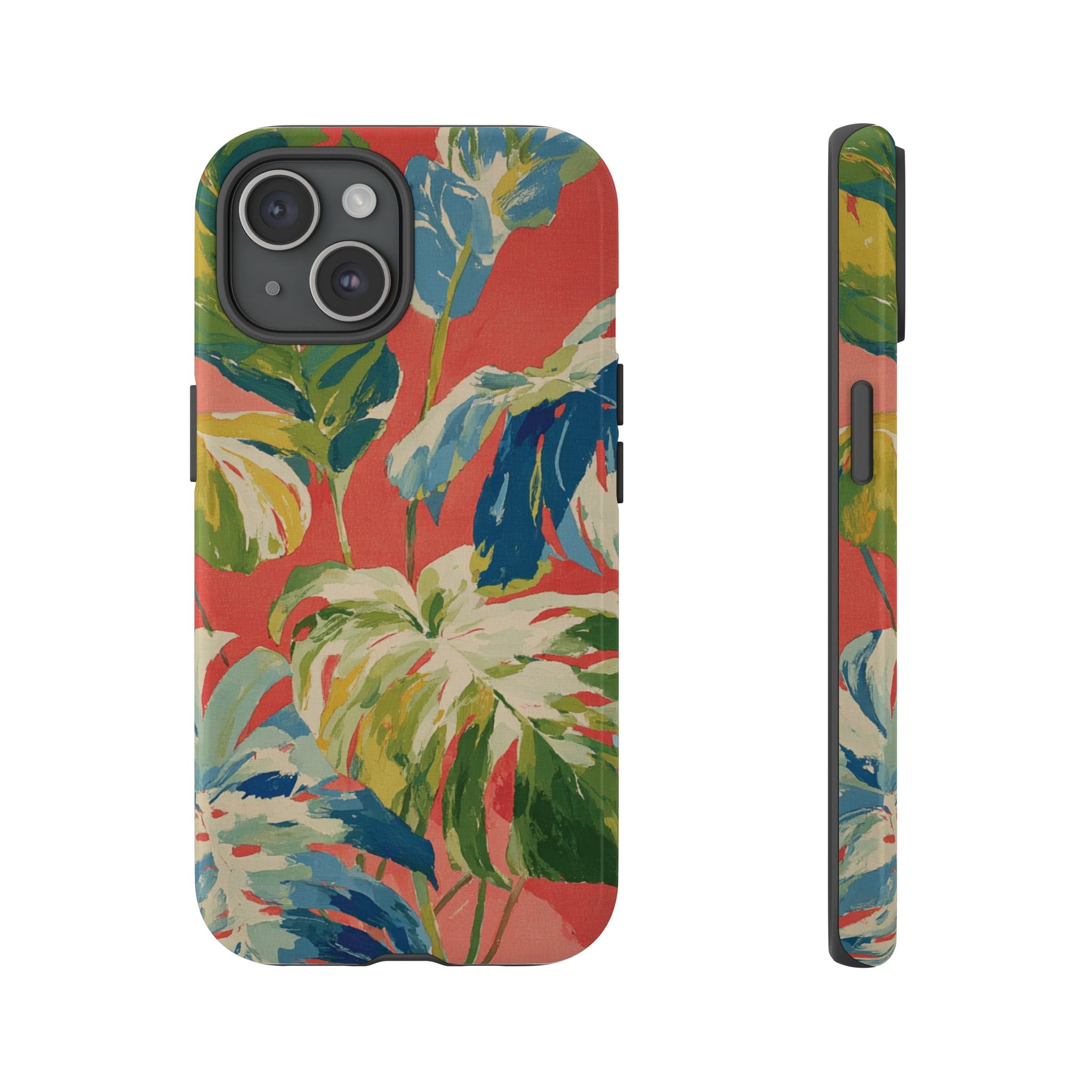Tropical Phone Case, Floral Tough Case, Vibrant Phone Cover for Summer