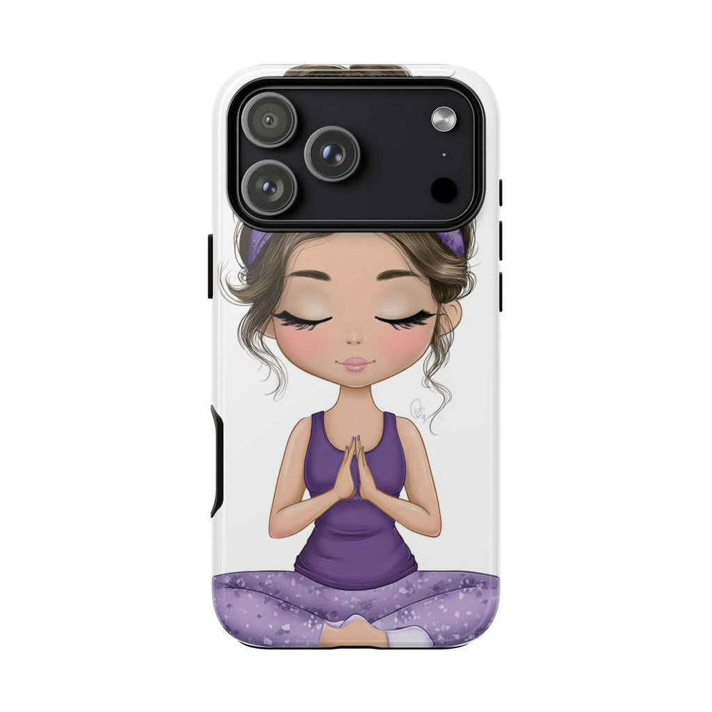 Yoga Phone Case for Mindfulness Gift for Yogis, Meditation Accessory, Zen Vibe