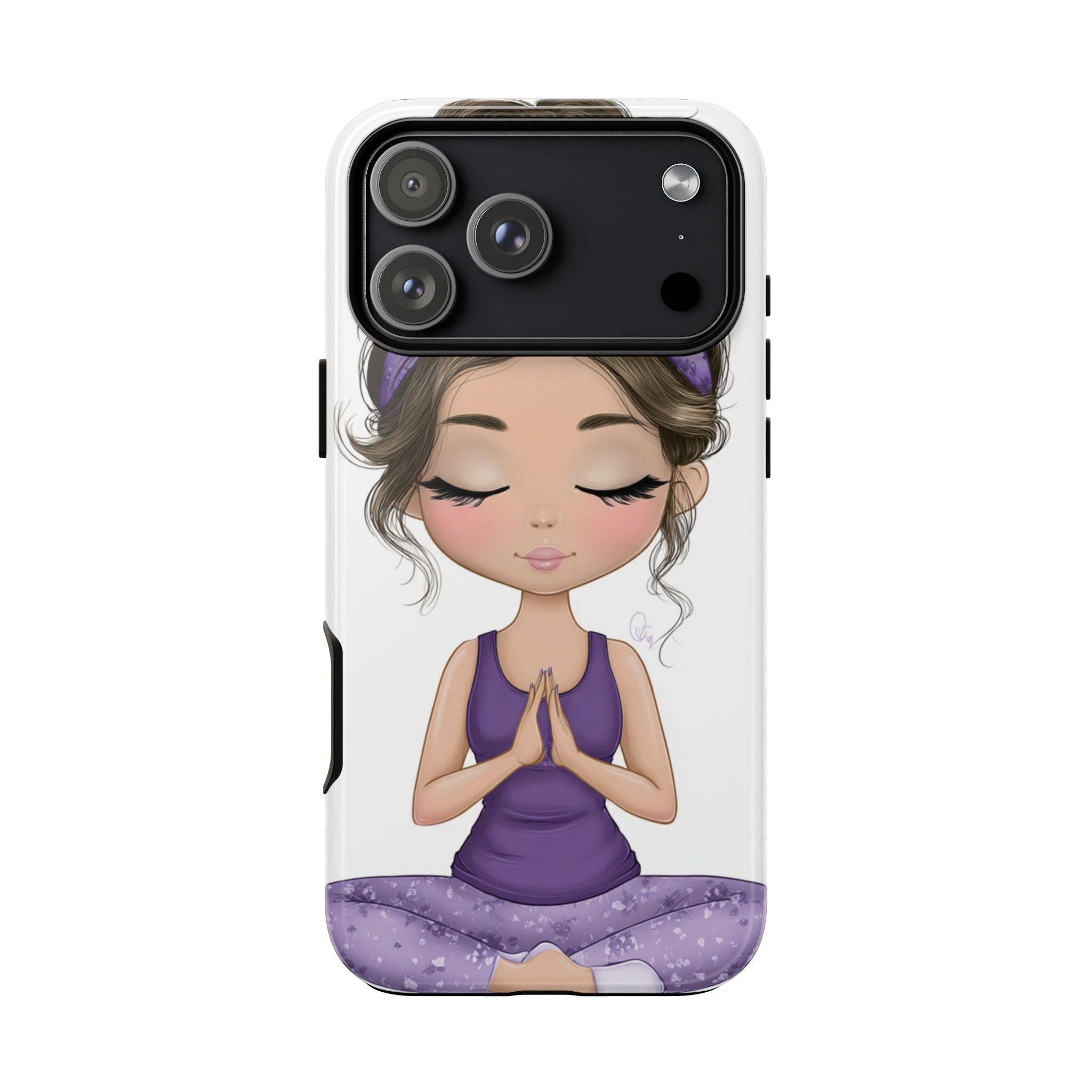 Yoga Phone Case for Mindfulness Gift for Yogis, Meditation Accessory, Zen Vibe