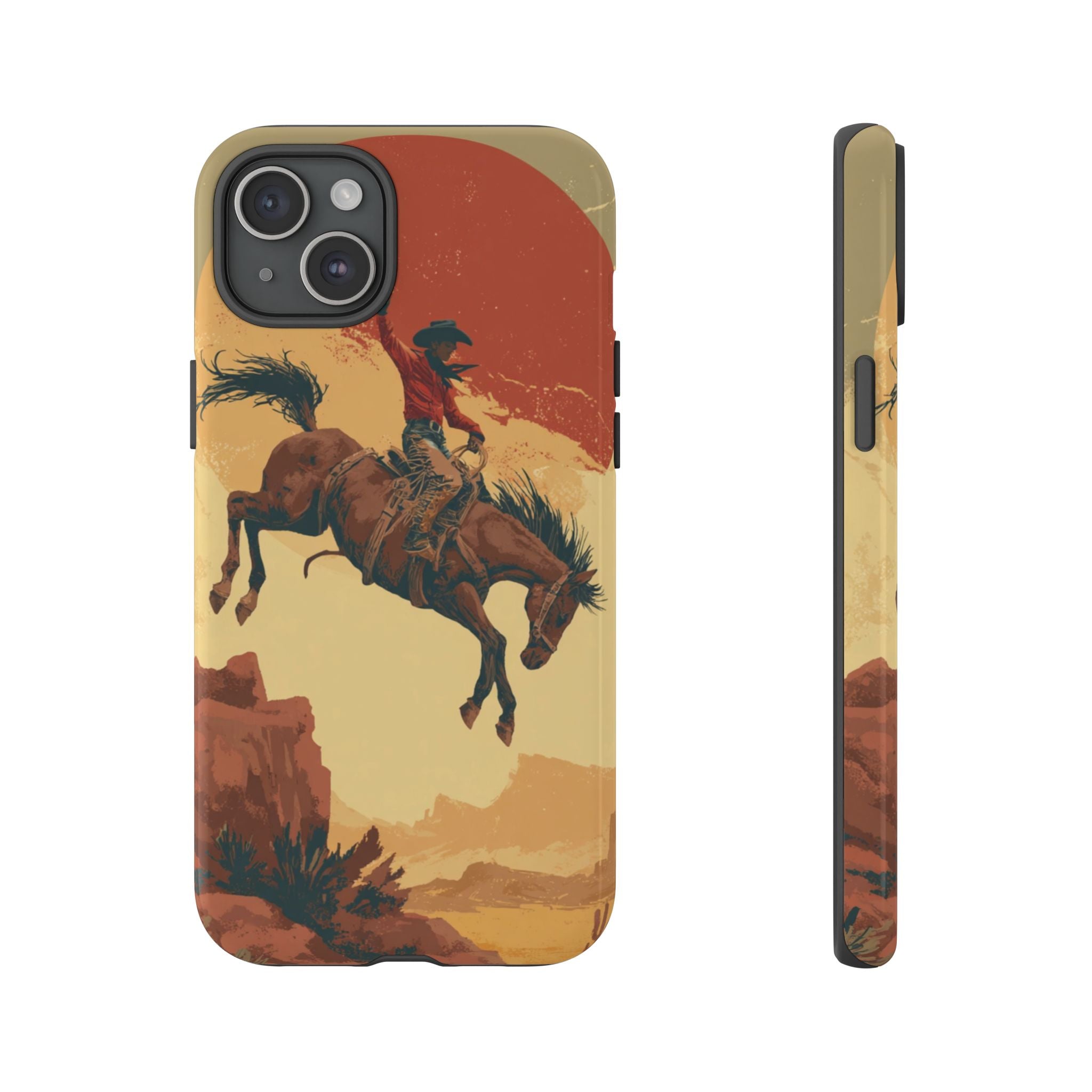 Cowboy Phone Case - Wild West Style, Tough Protection for Outdoor Lovers