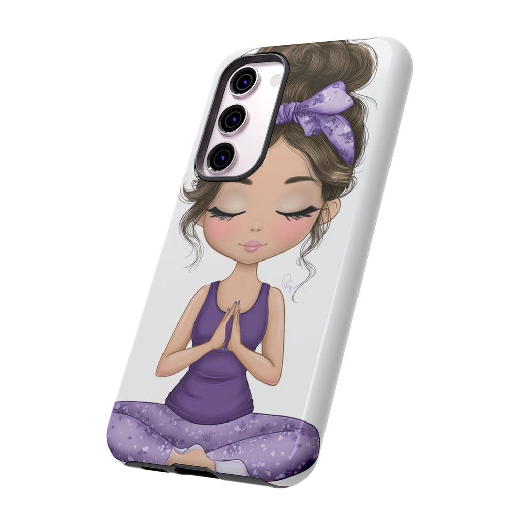 Yoga Phone Case for Mindfulness Gift for Yogis, Meditation Accessory, Zen Vibe