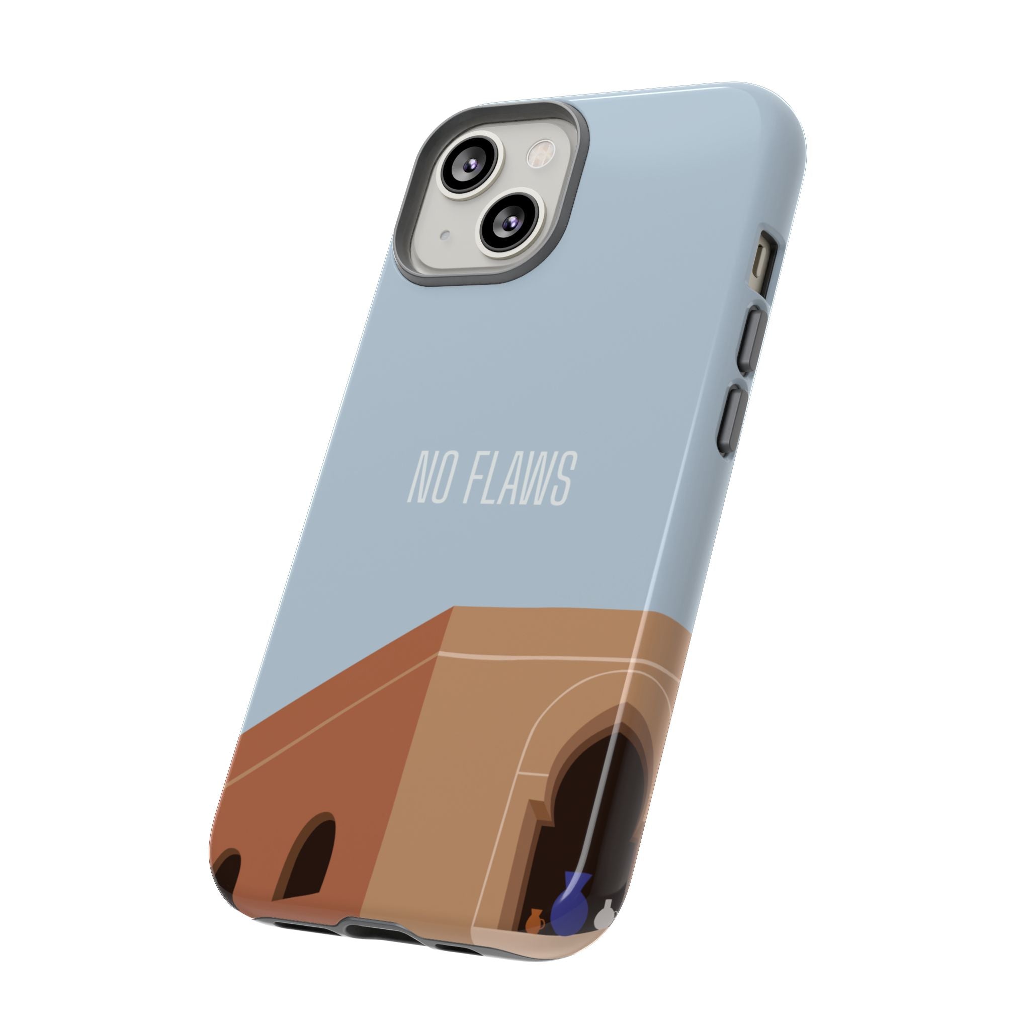 Minimal Desert Illustration “No Flaws” Protective Tough Case