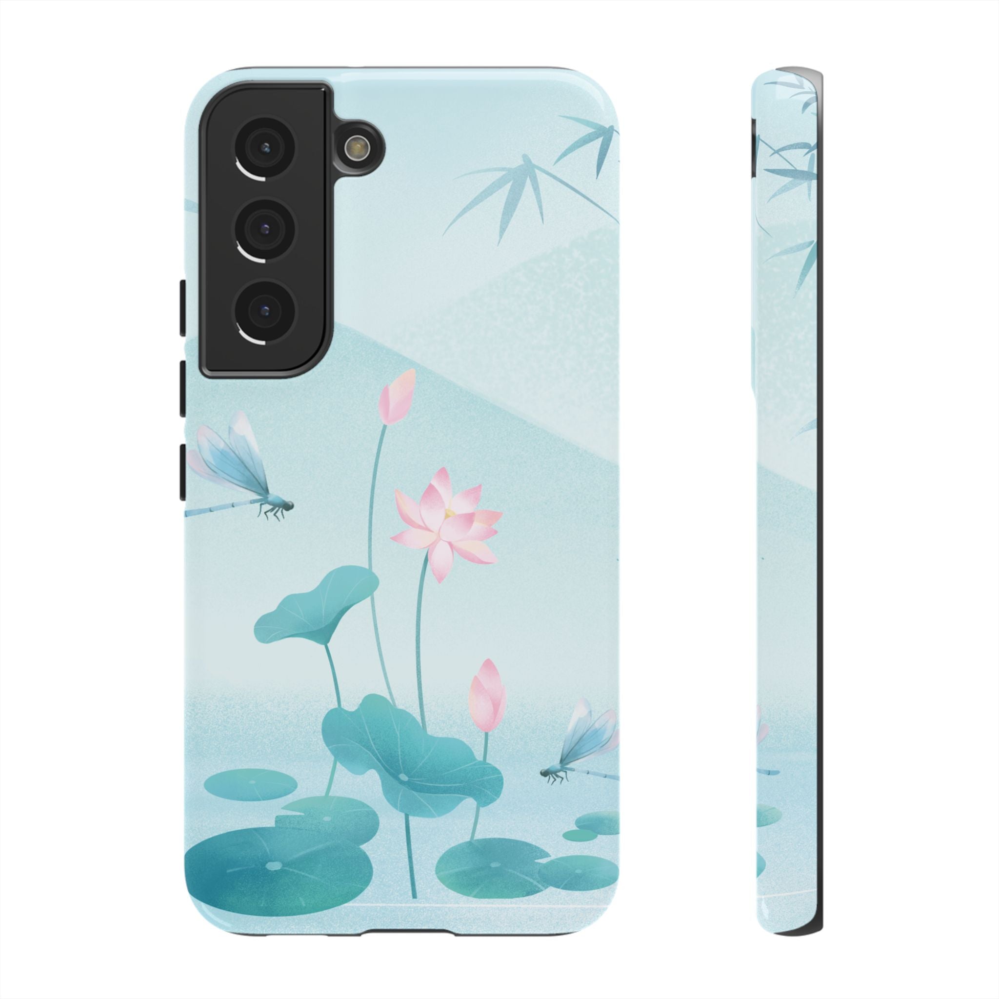 Lotus Pond Phone Case — Serene Floral iPhone Protective Cover