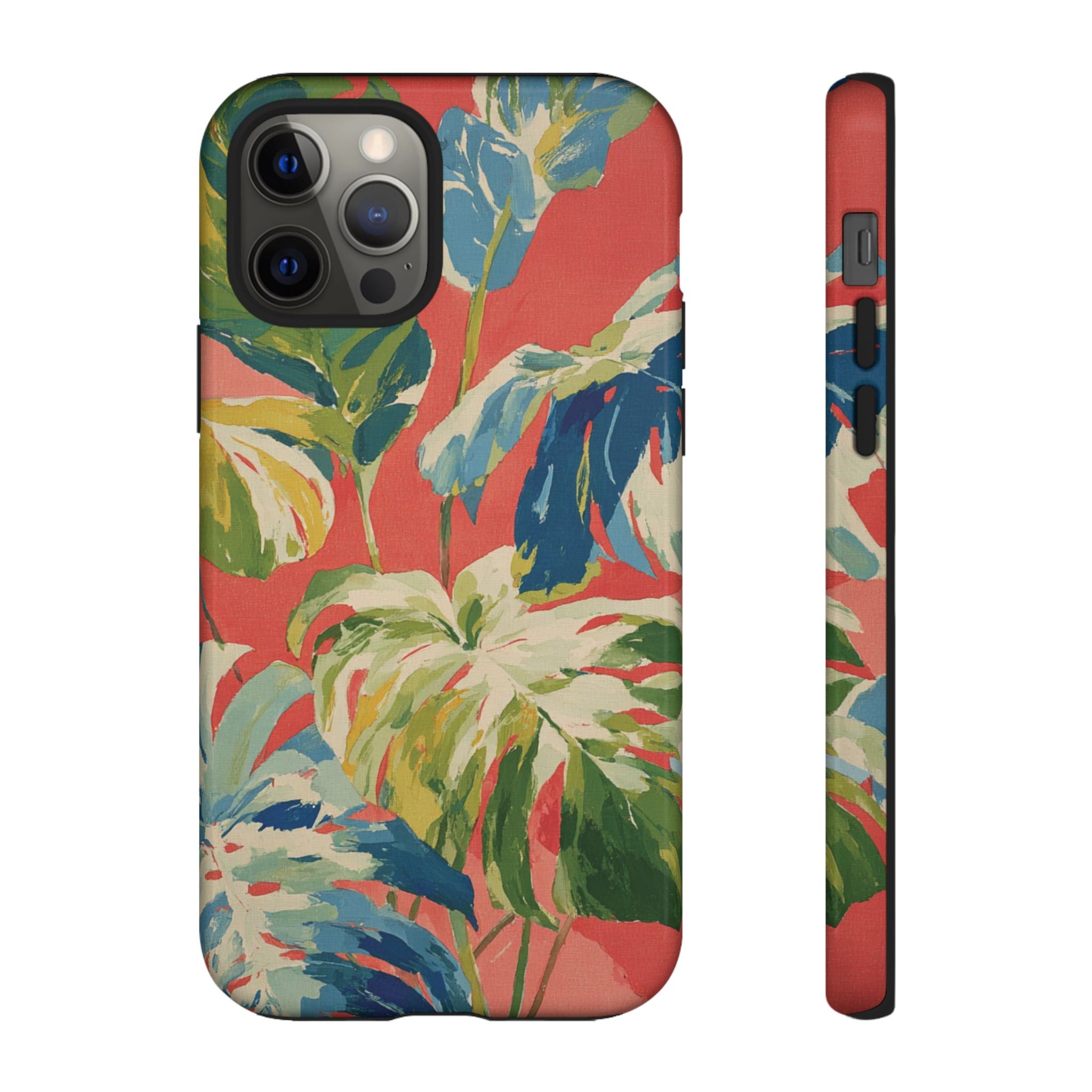 Tropical Phone Case, Floral Tough Case, Vibrant Phone Cover for Summer