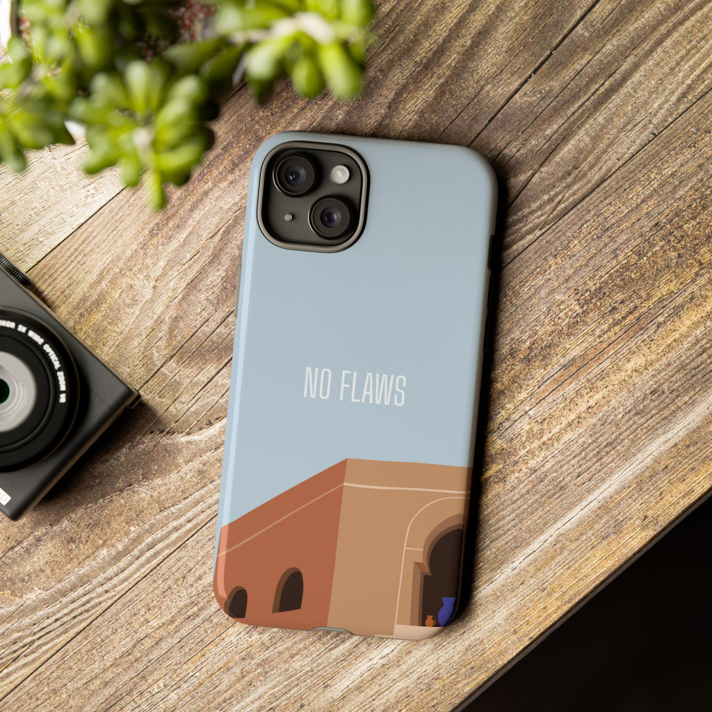 Minimal Desert Illustration “No Flaws” Protective Tough Case