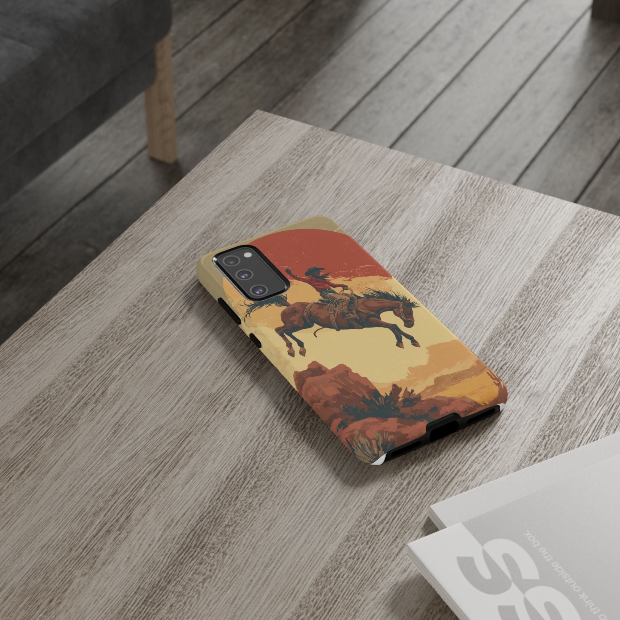 Cowboy Phone Case - Wild West Style, Tough Protection for Outdoor Lovers