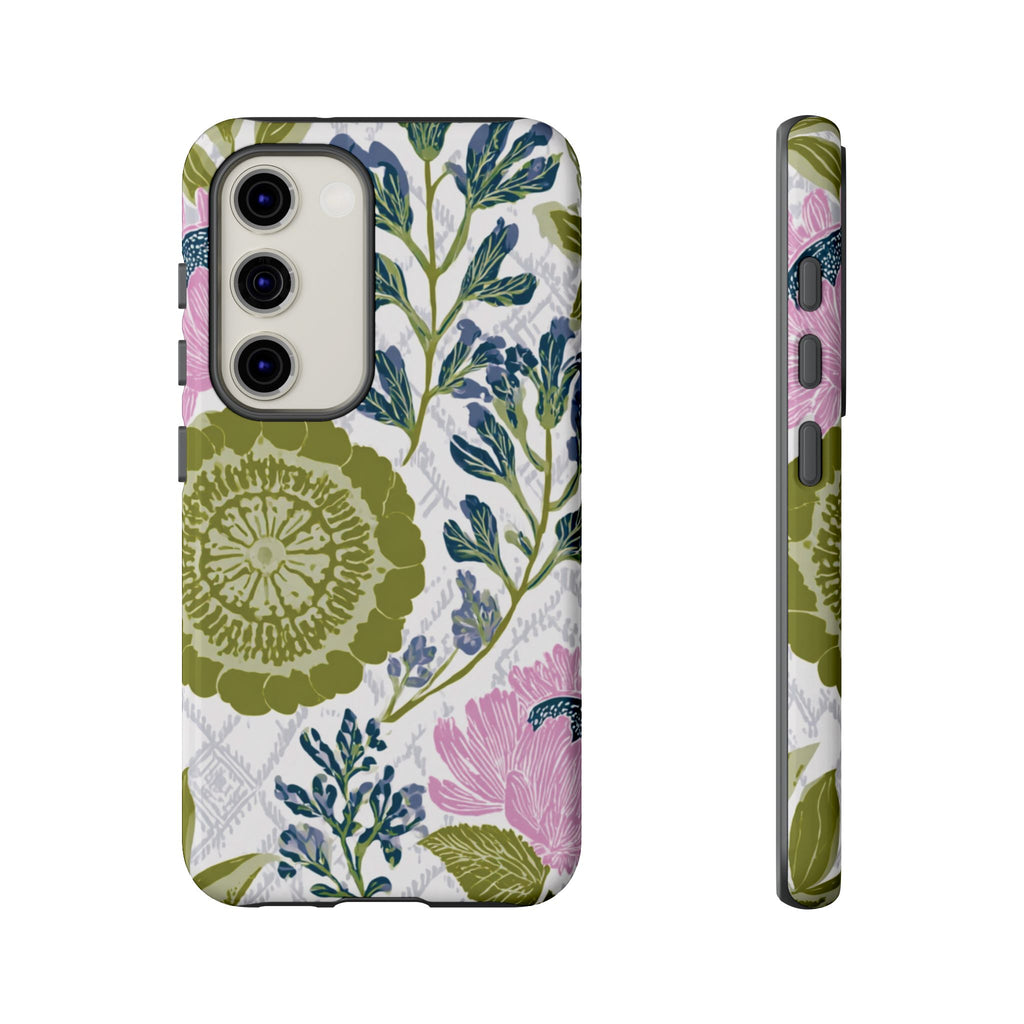 Floral Phone Case, Tough Cases with Elegant Design, Stylish Phone Accessories