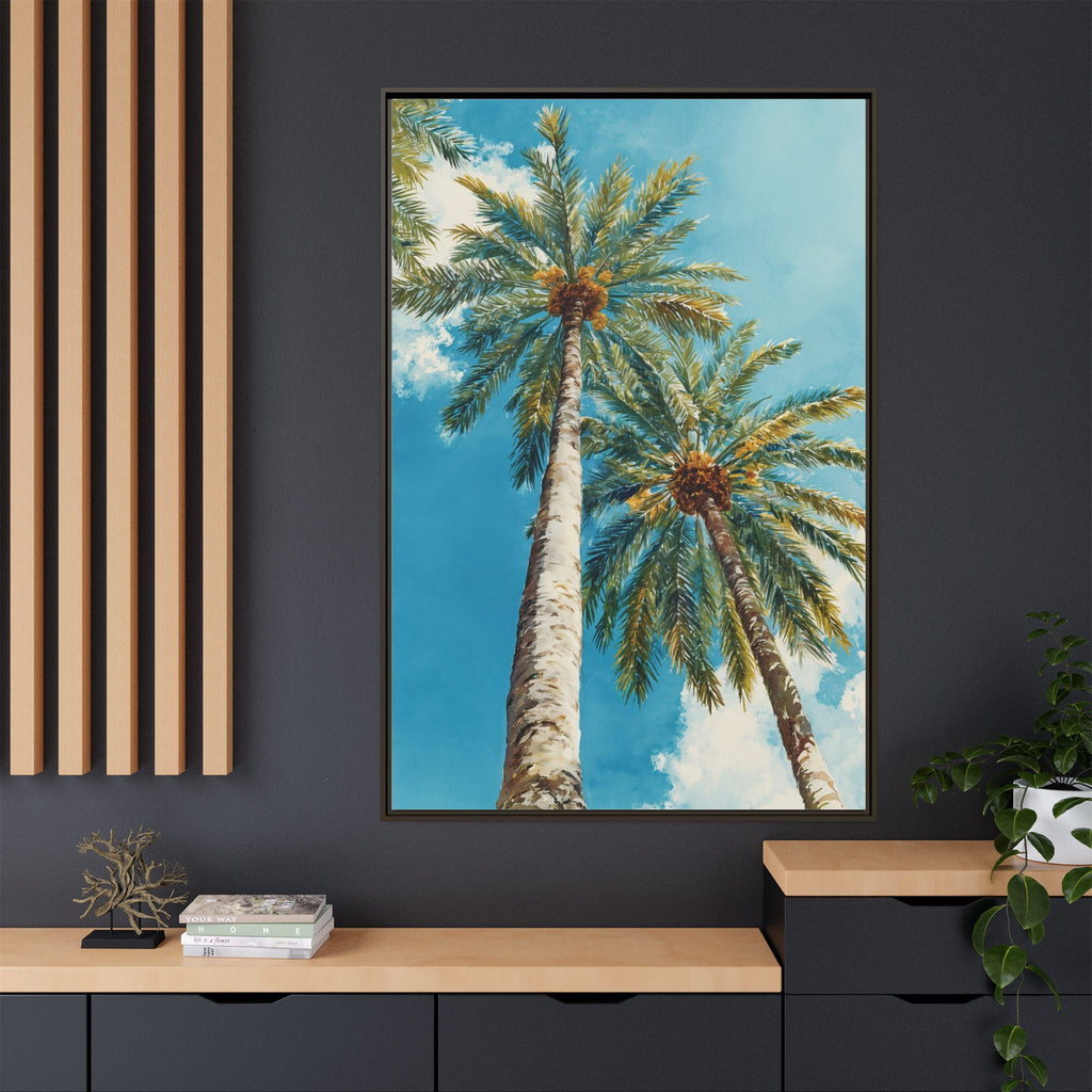 Palm Tree Sky Matte Canvas Print