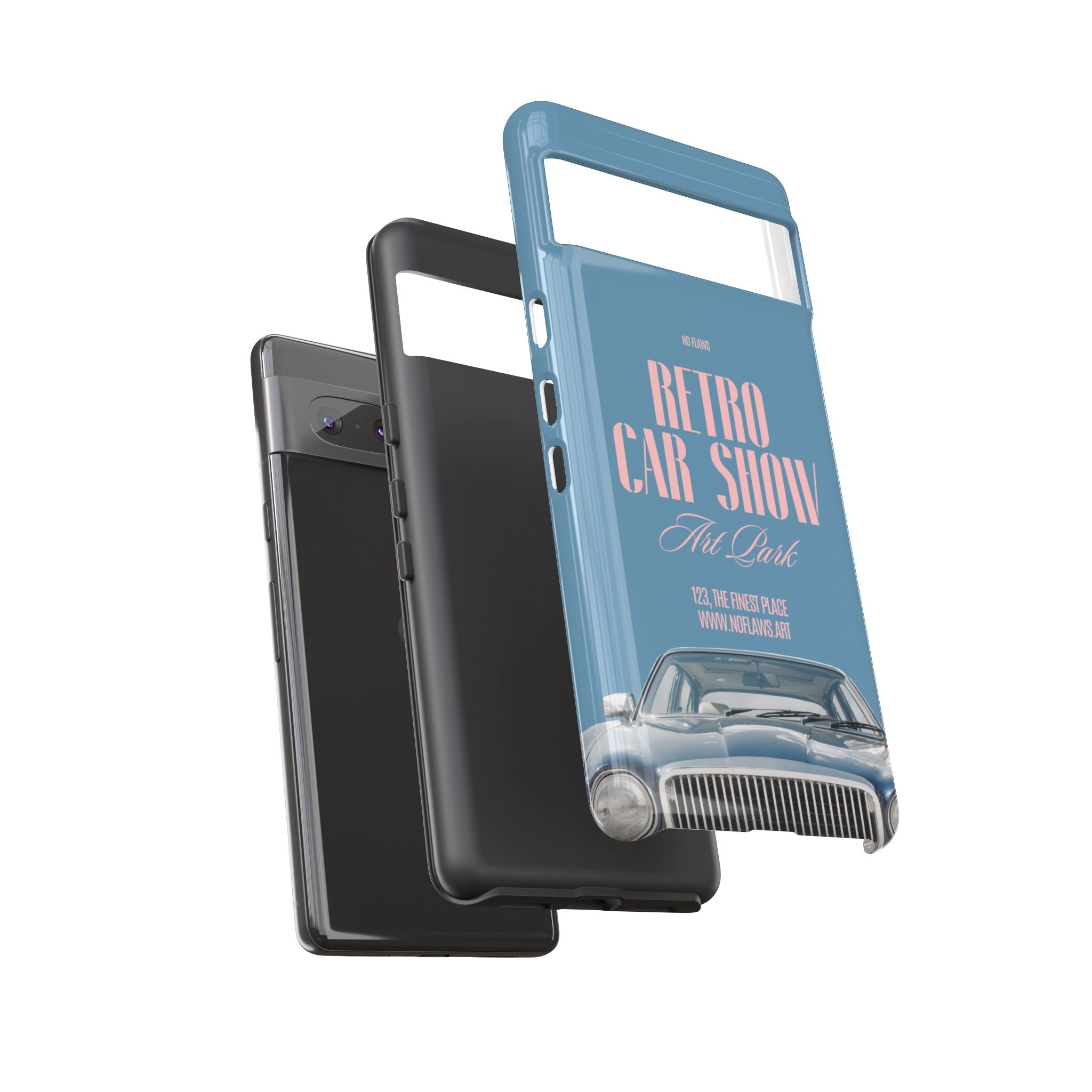 Retro Car Show Phone Case — Vintage Classic Auto Design