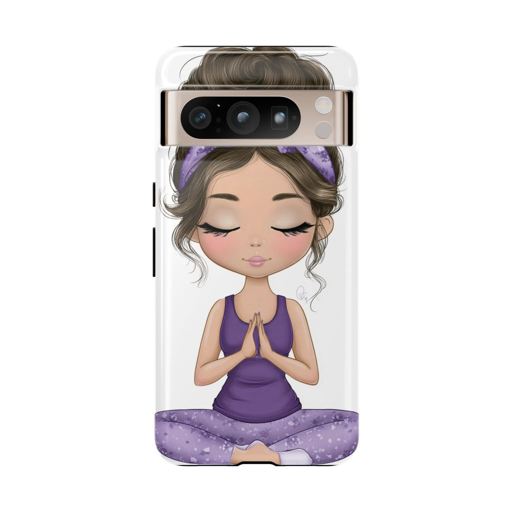 Yoga Phone Case for Mindfulness Gift for Yogis, Meditation Accessory, Zen Vibe