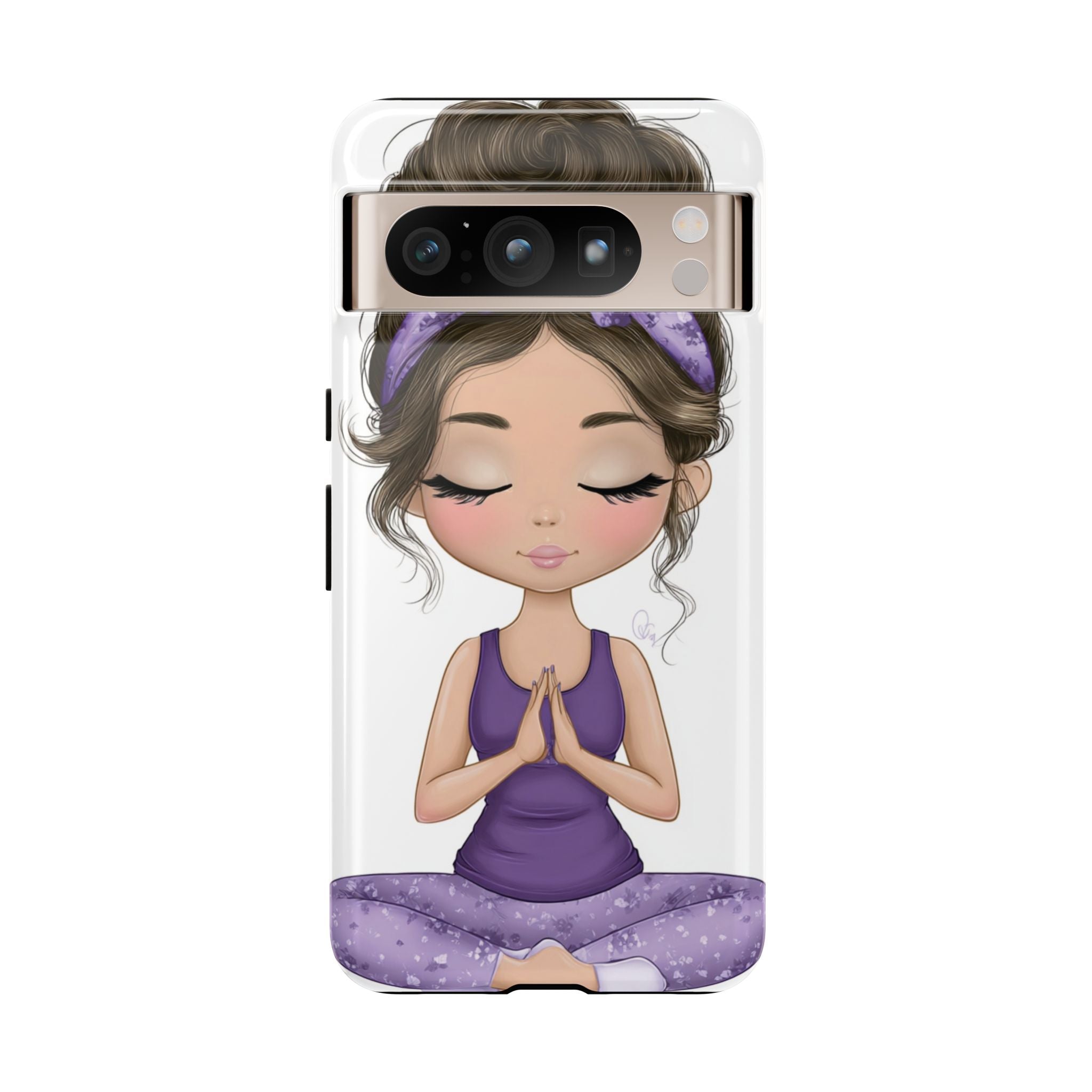 Yoga Phone Case for Mindfulness Gift for Yogis, Meditation Accessory, Zen Vibe