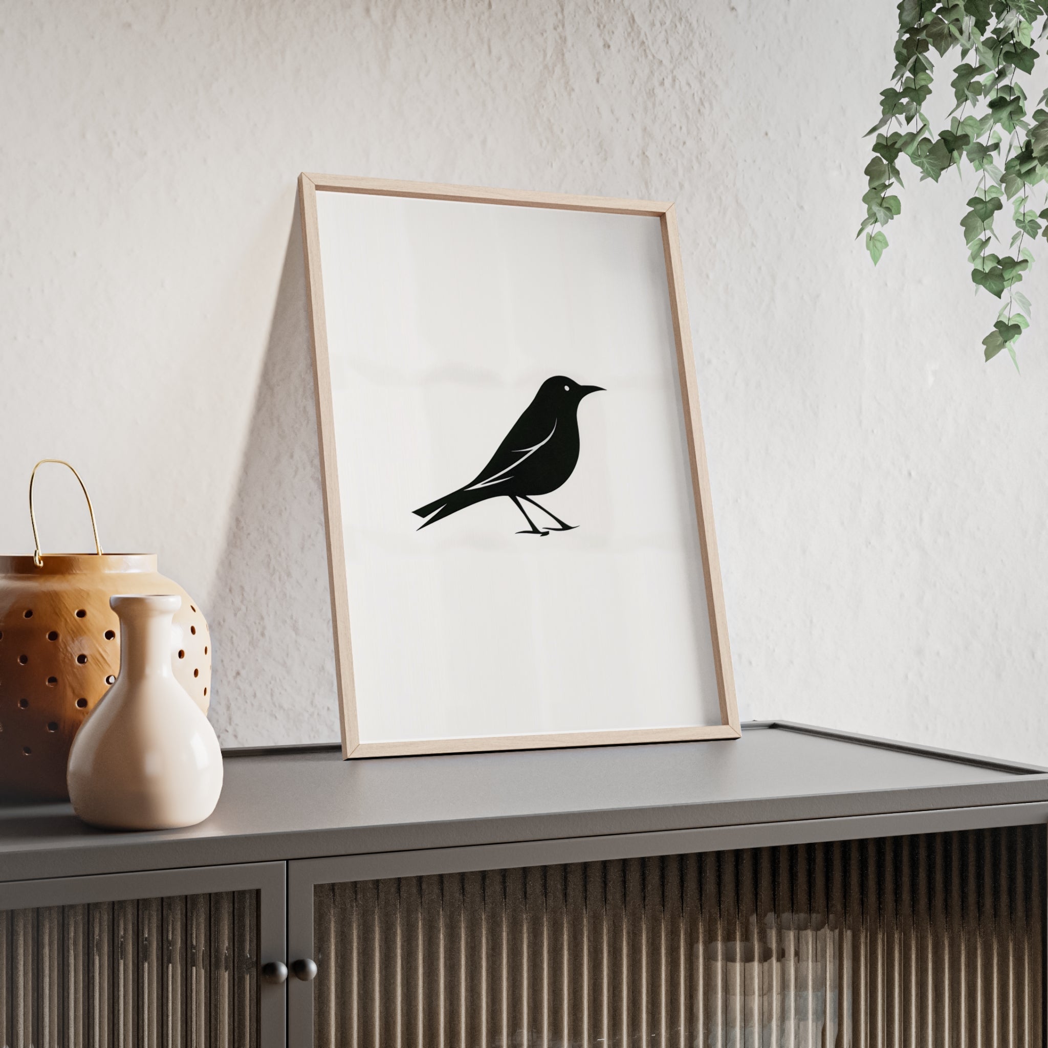 The Oriole Principle: A Study in Minimal Form – Framed Poster