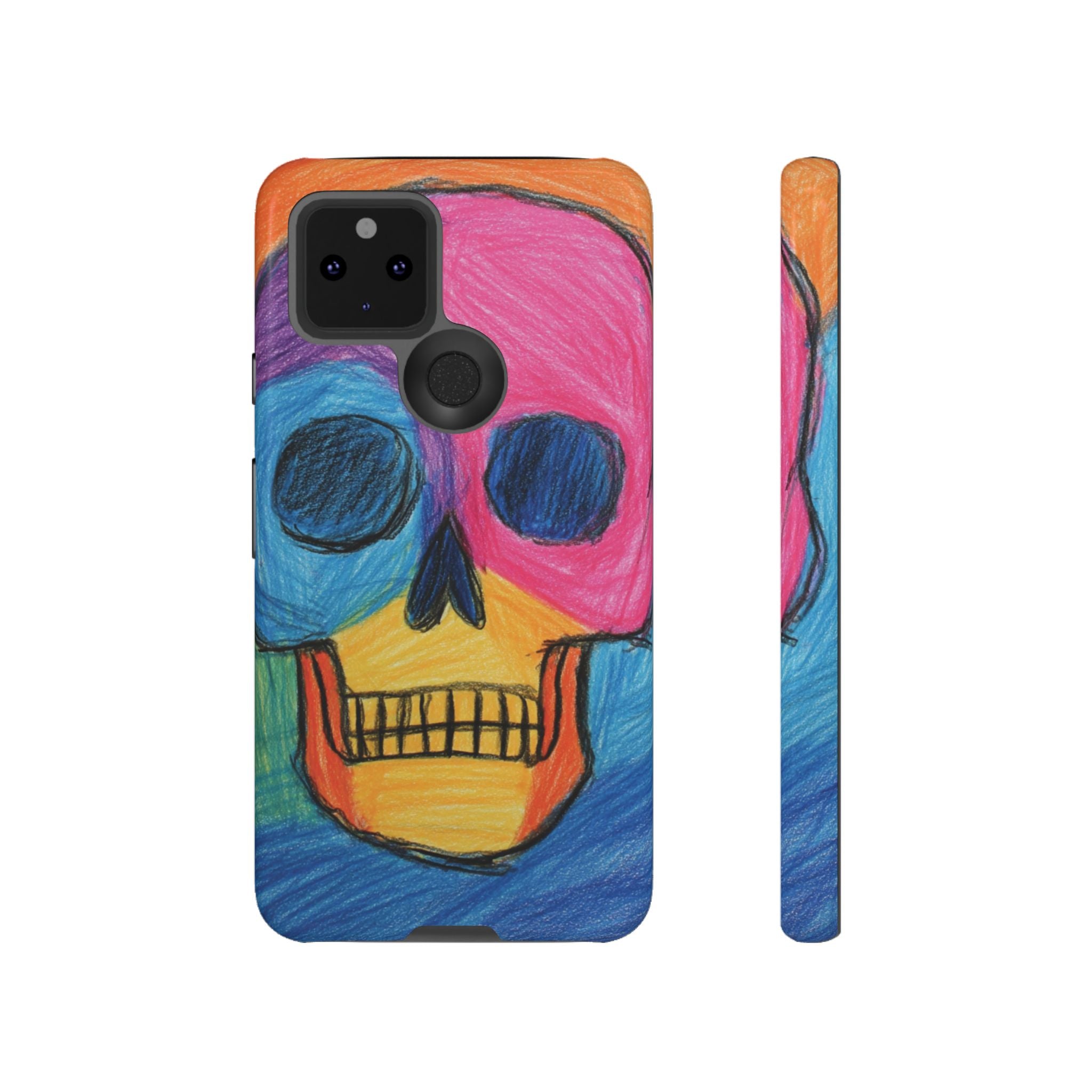 Vibrant Skull Phone Case | Tough Cases, Colorful Design, Unique Art Phone Cover