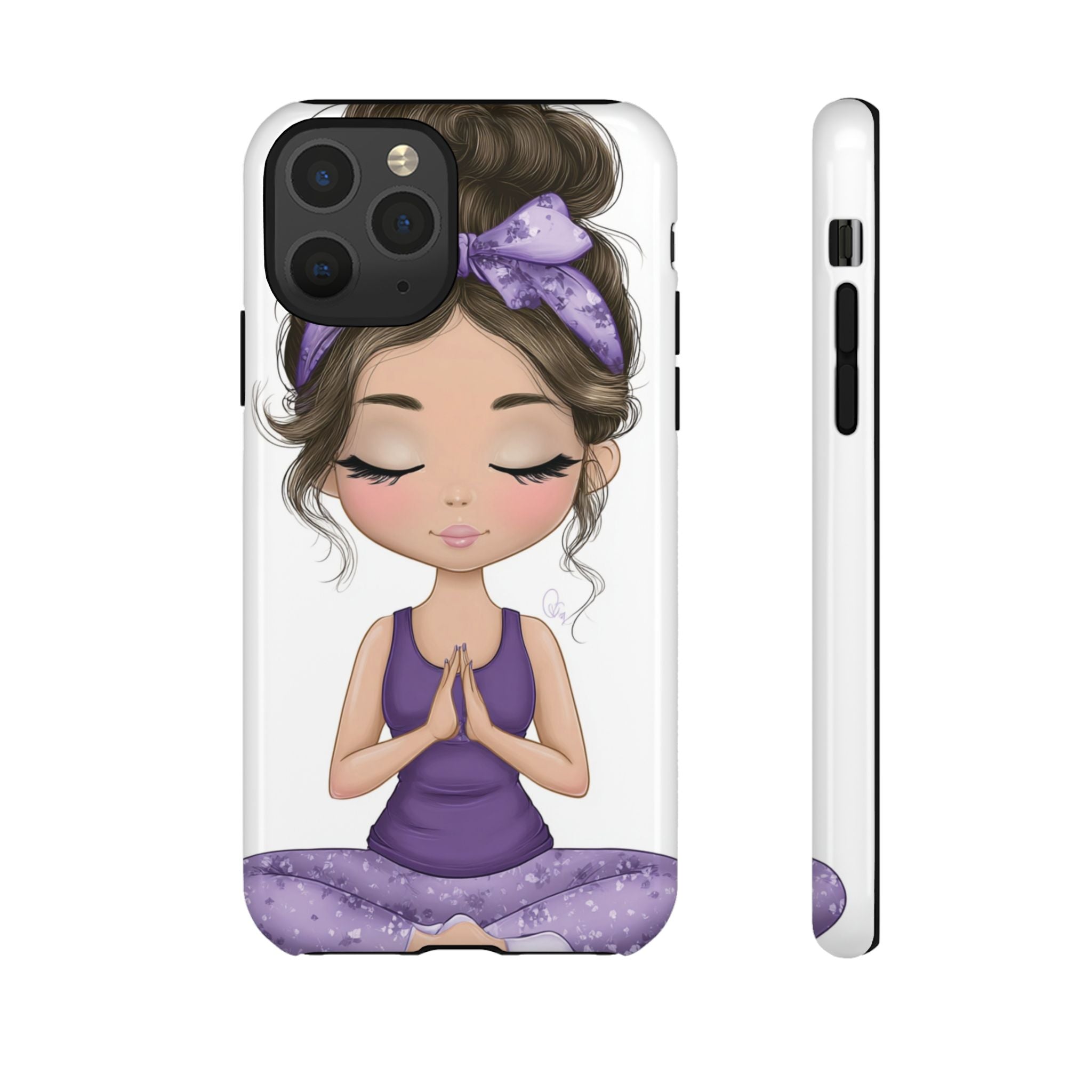 Yoga Phone Case for Mindfulness Gift for Yogis, Meditation Accessory, Zen Vibe