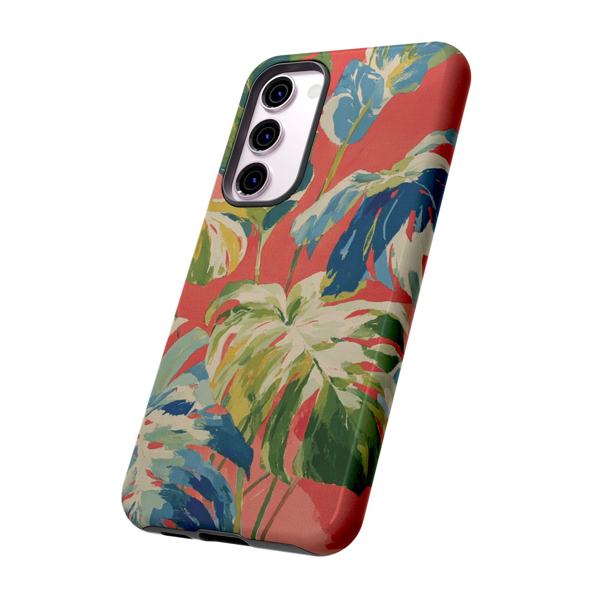 Tropical Phone Case, Floral Tough Case, Vibrant Phone Cover for Summer
