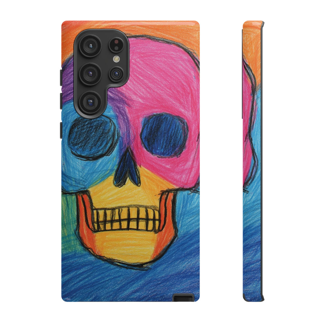 Vibrant Skull Phone Case | Tough Cases, Colorful Design, Unique Art Phone Cover