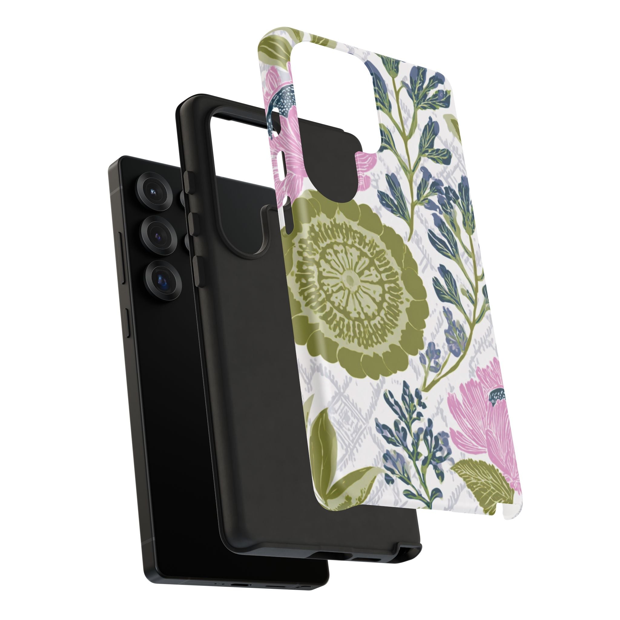 Floral Phone Case, Tough Cases with Elegant Design, Stylish Phone Accessories