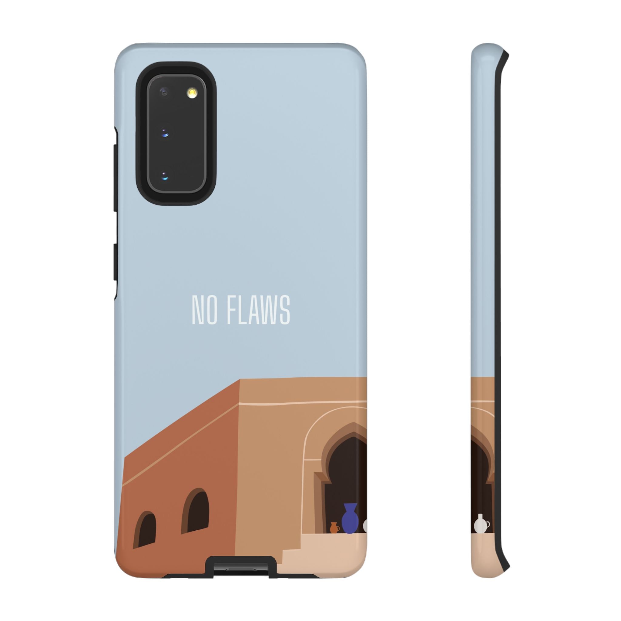 Minimal Desert Illustration “No Flaws” Protective Tough Case