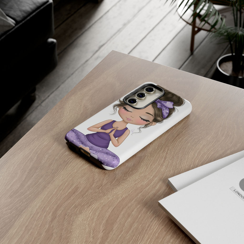 Yoga Phone Case for Mindfulness Gift for Yogis, Meditation Accessory, Zen Vibe