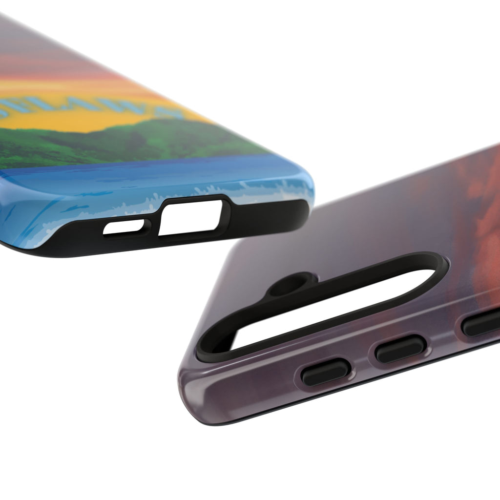 Sunset 'No Flaws' Tough Phone Case — Tropical Beach Protective Cover