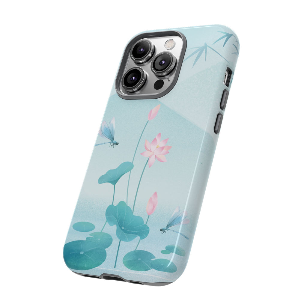 Lotus Pond Phone Case — Serene Floral iPhone Protective Cover