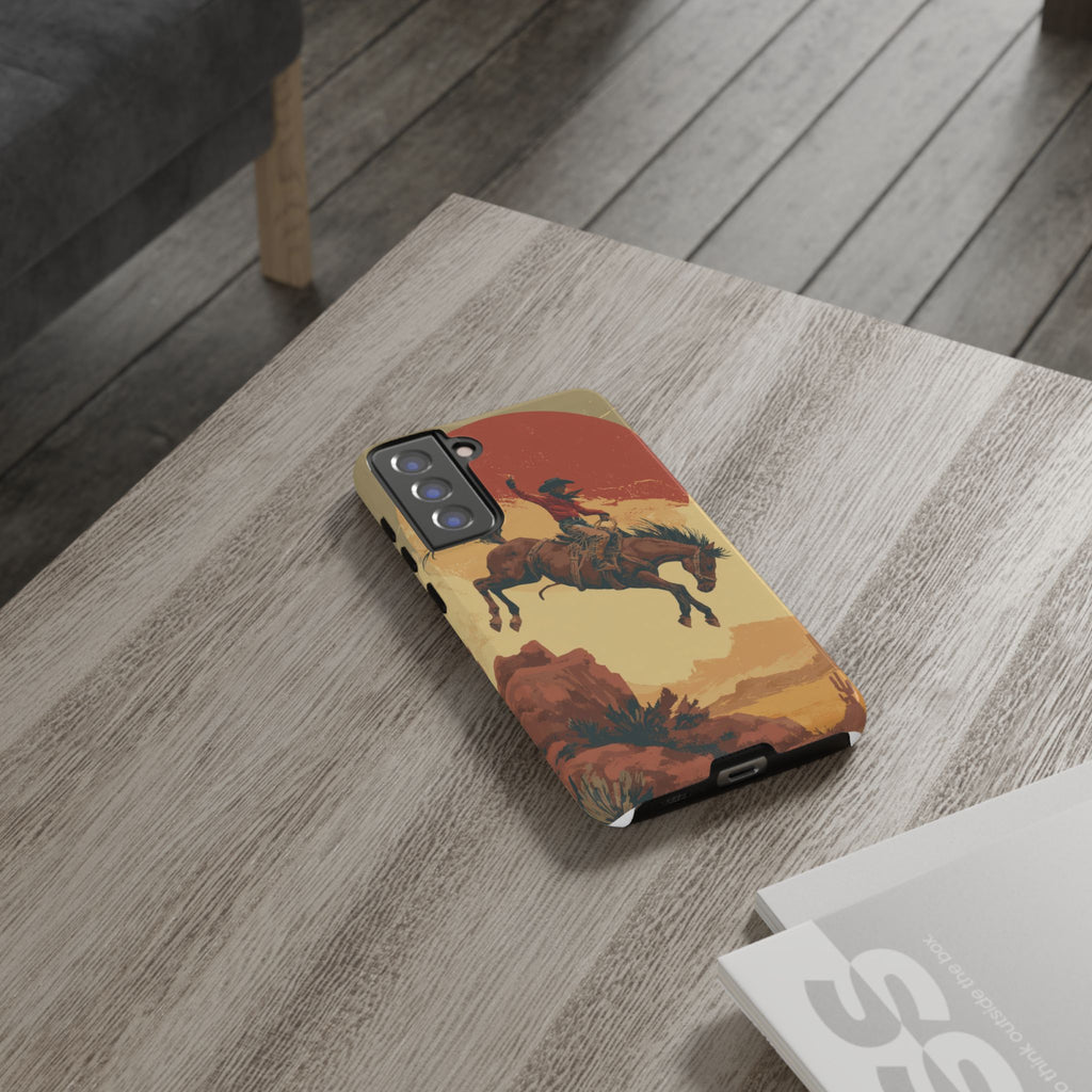 Cowboy Phone Case - Wild West Style, Tough Protection for Outdoor Lovers
