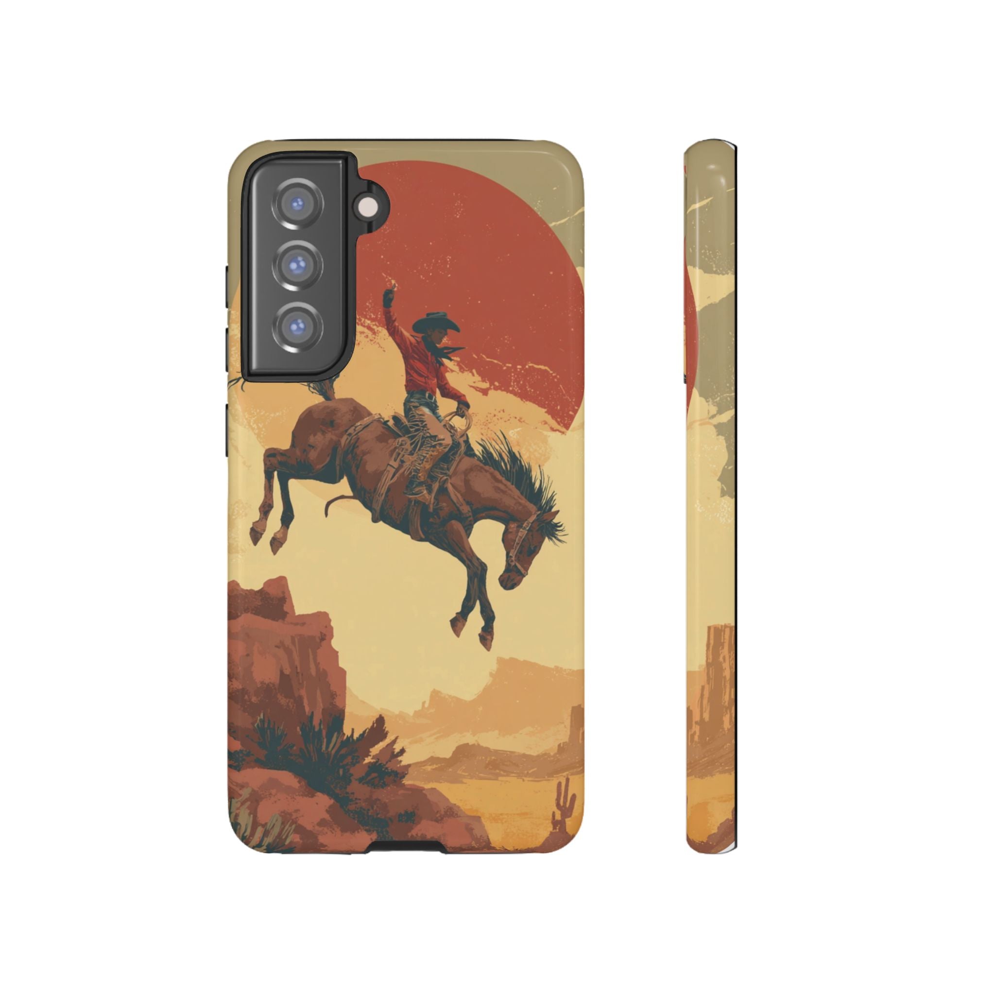 Cowboy Phone Case - Wild West Style, Tough Protection for Outdoor Lovers