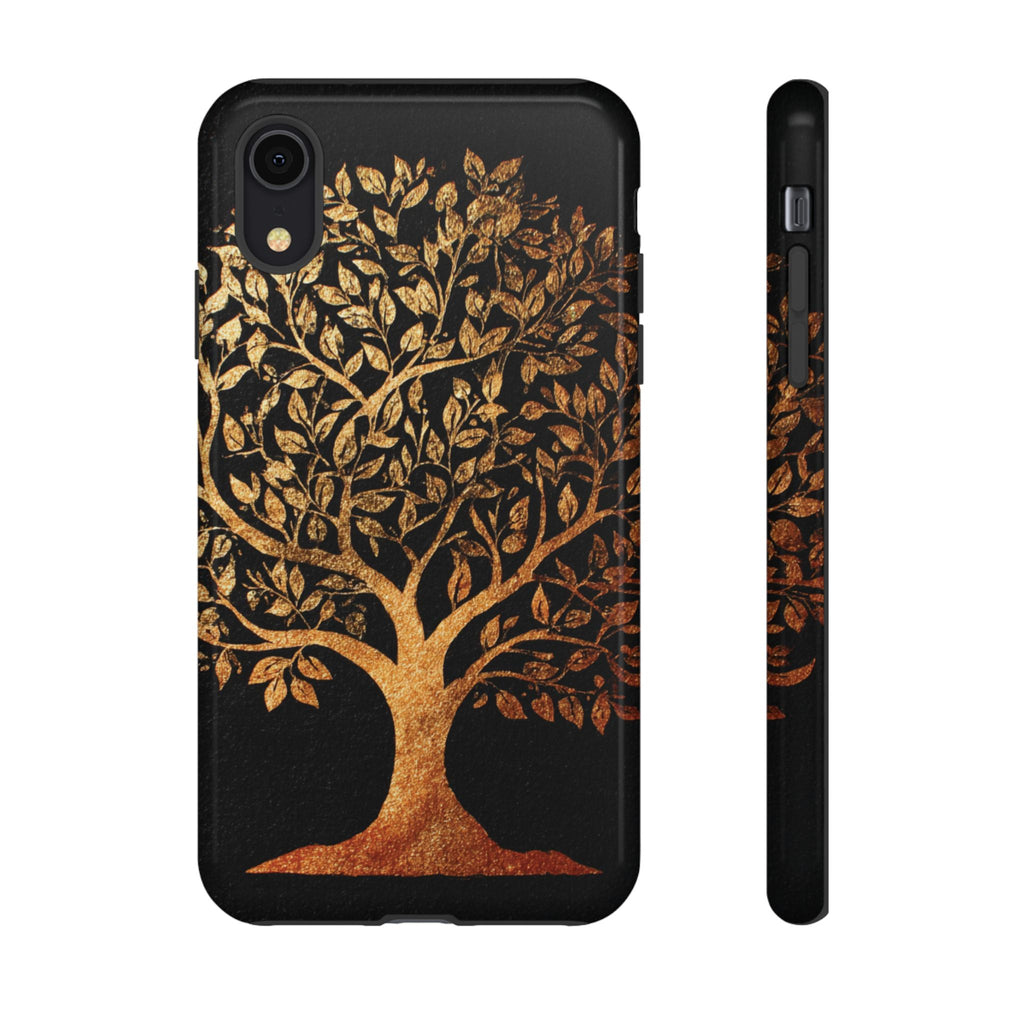 Golden Tree Phone Case, Tough Cases, Nature Lover Gift