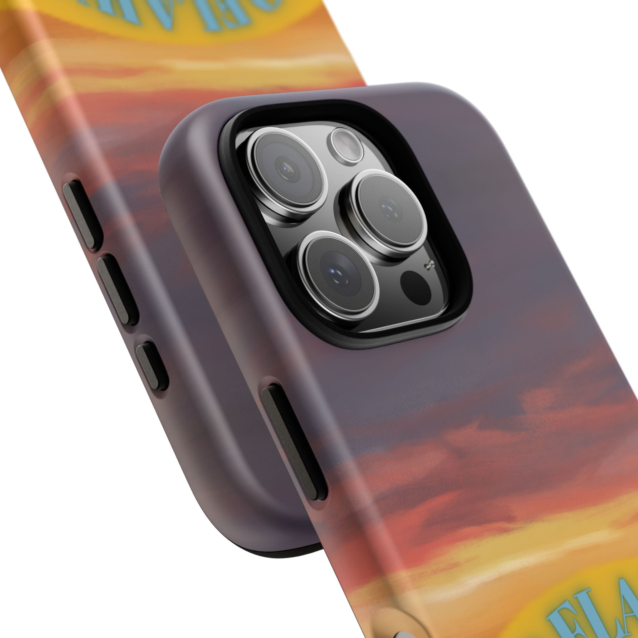 Sunset 'No Flaws' Tough Phone Case — Tropical Beach Protective Cover