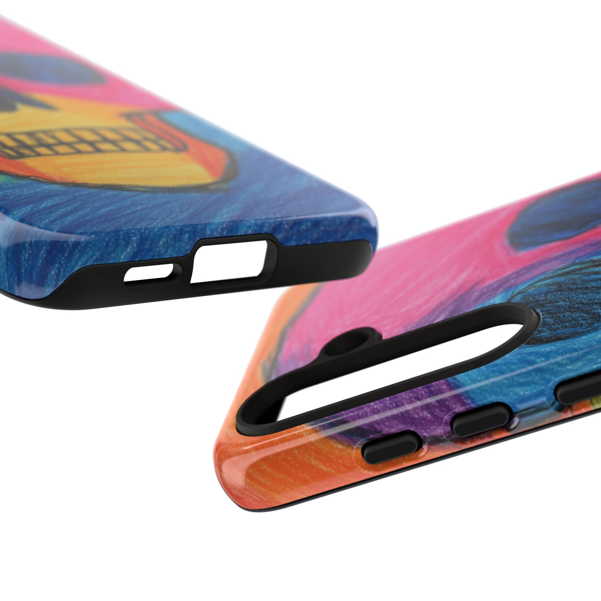 Vibrant Skull Phone Case | Tough Cases, Colorful Design, Unique Art Phone Cover