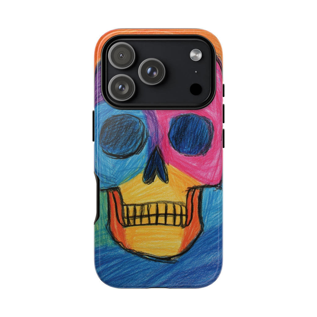 Vibrant Skull Phone Case | Tough Cases, Colorful Design, Unique Art Phone Cover