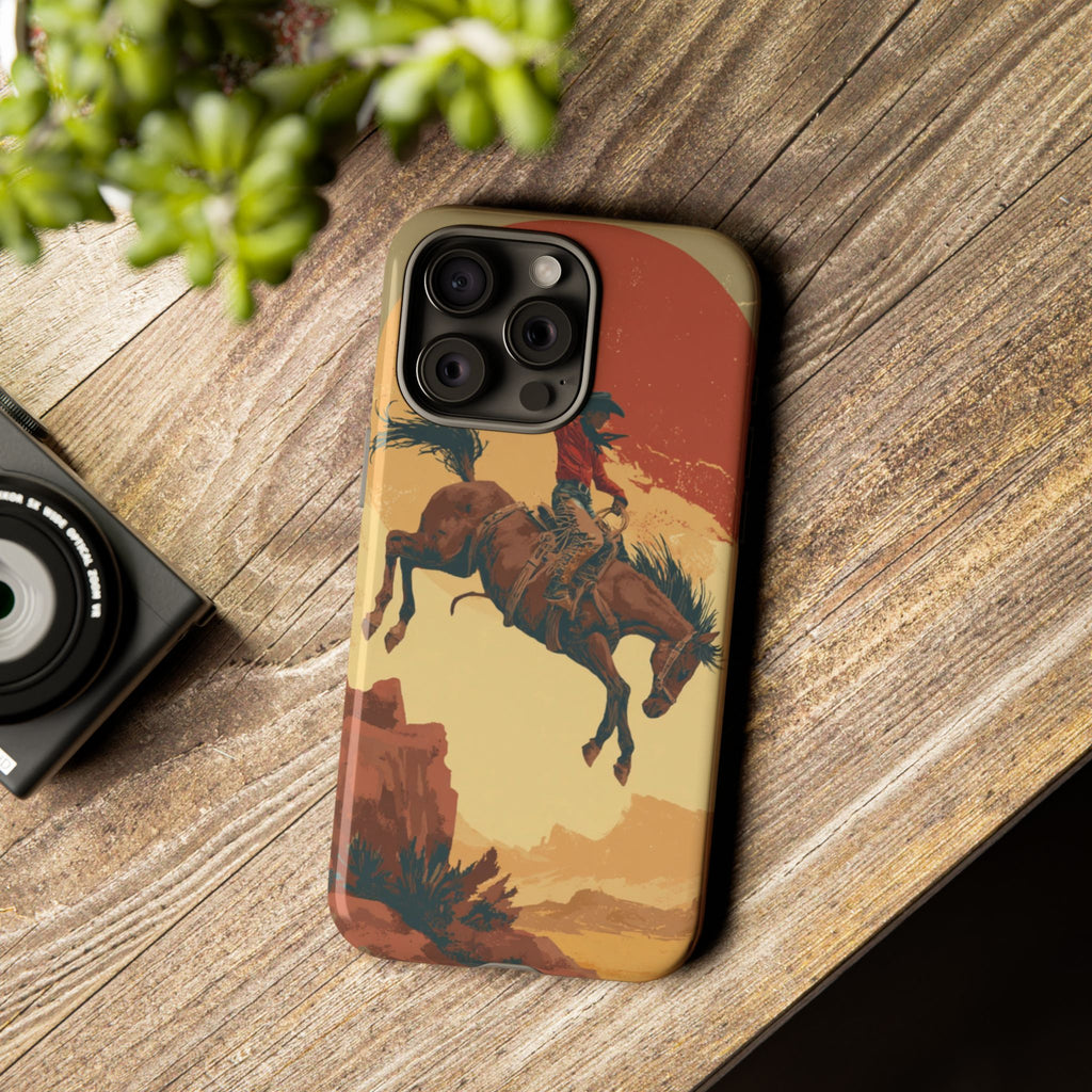Cowboy Phone Case - Wild West Style, Tough Protection for Outdoor Lovers