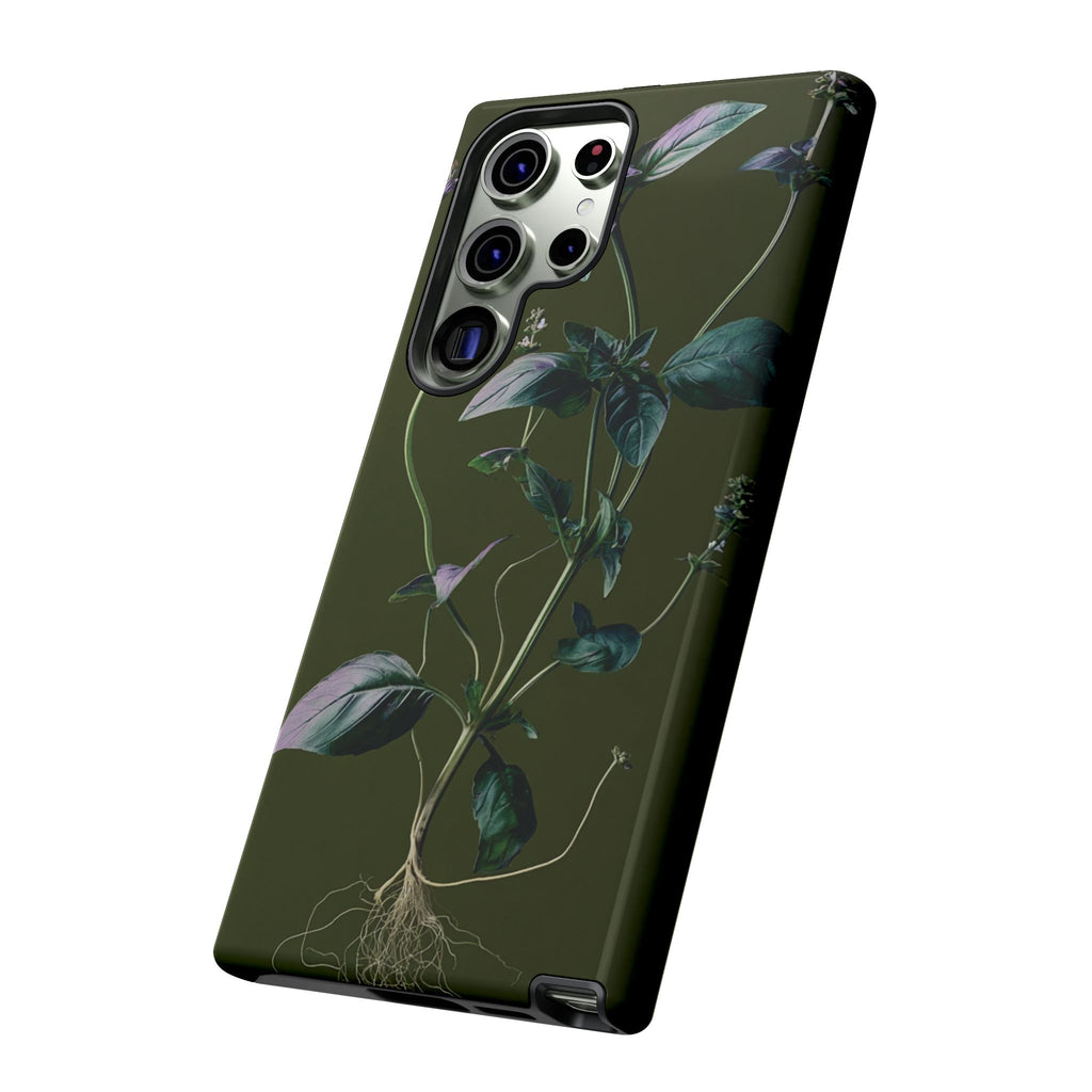 Green Botanical Phone Case, Floral Phone Cover, Nature Lover Gift