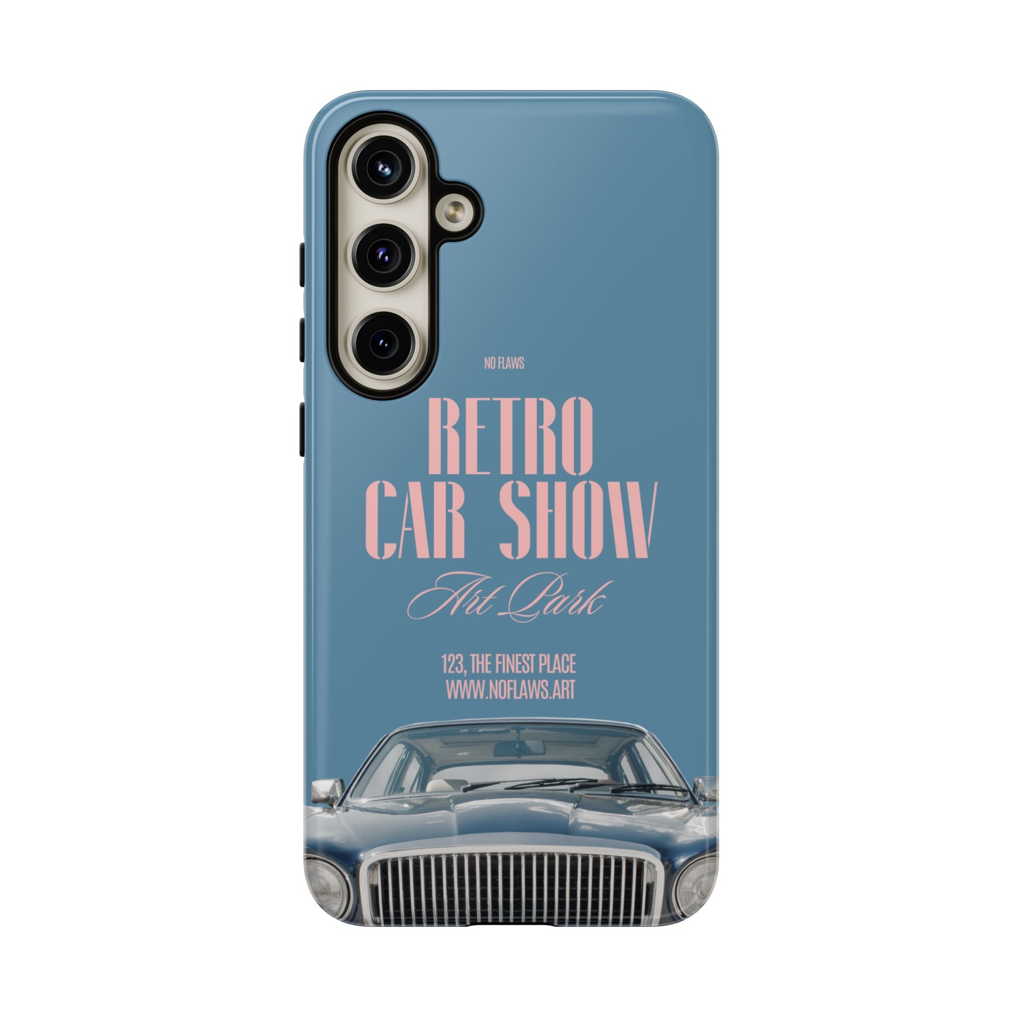 Retro Car Show Phone Case — Vintage Classic Auto Design