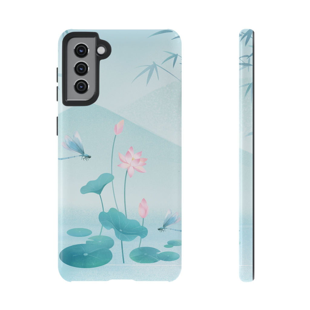 Lotus Pond Phone Case — Serene Floral iPhone Protective Cover