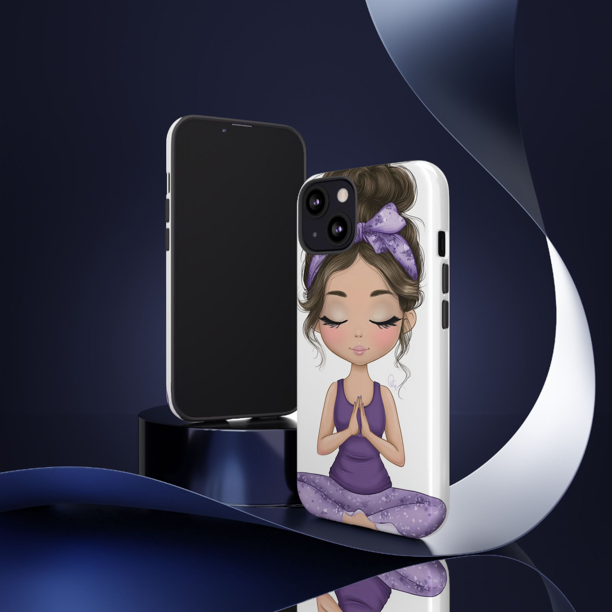 Yoga Phone Case for Mindfulness Gift for Yogis, Meditation Accessory, Zen Vibe