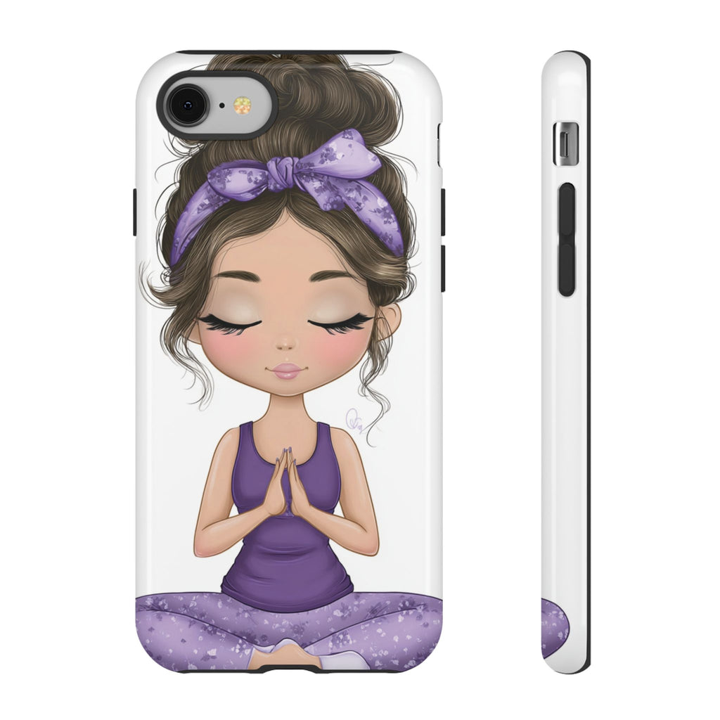 Yoga Phone Case for Mindfulness Gift for Yogis, Meditation Accessory, Zen Vibe