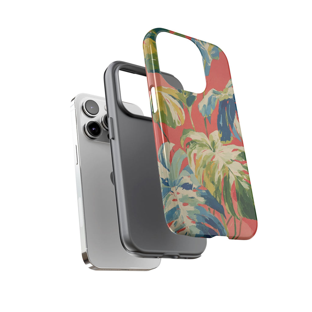 Tropical Phone Case, Floral Tough Case, Vibrant Phone Cover for Summer