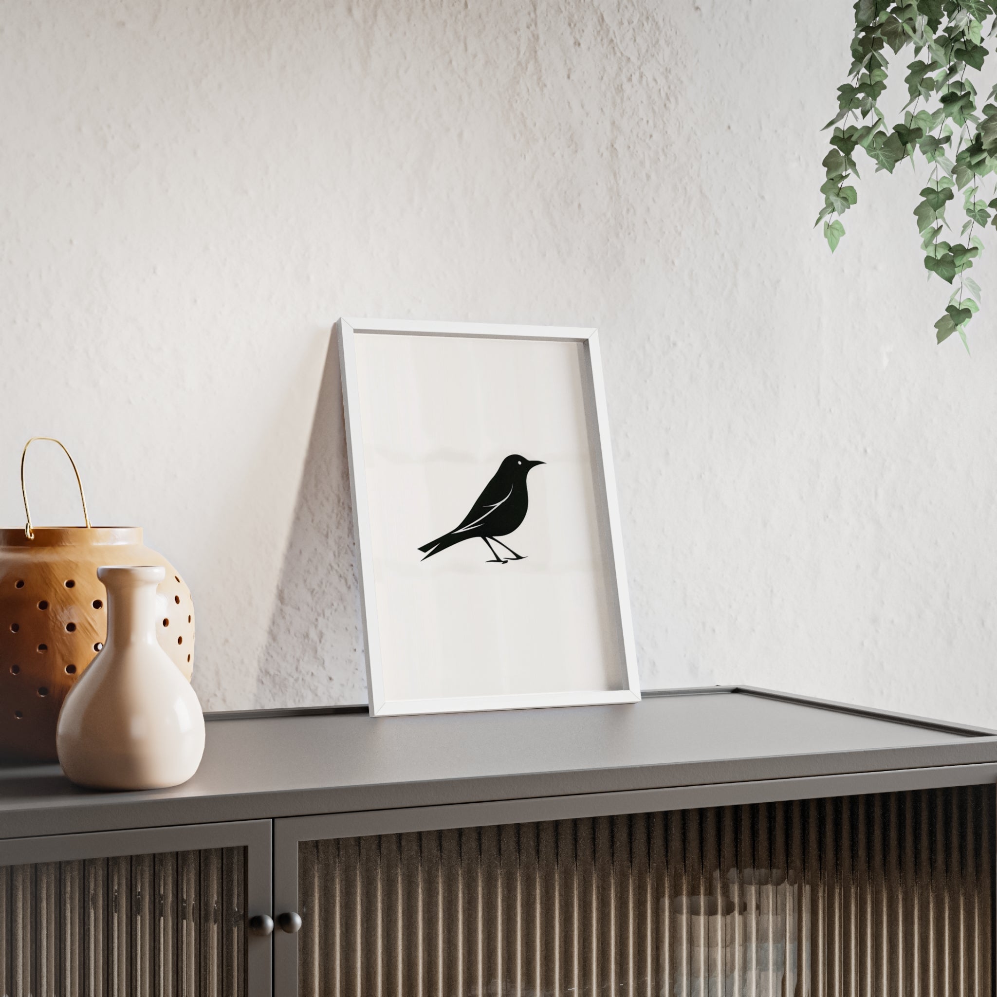The Oriole Principle: A Study in Minimal Form – Framed Poster