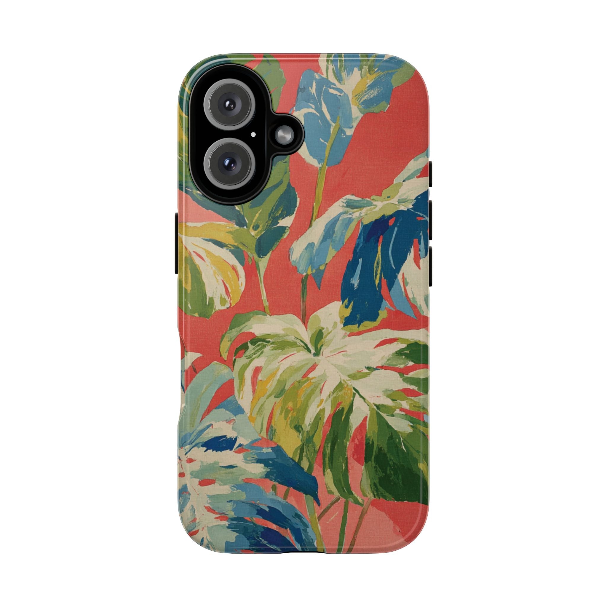 Tropical Phone Case, Floral Tough Case, Vibrant Phone Cover for Summer