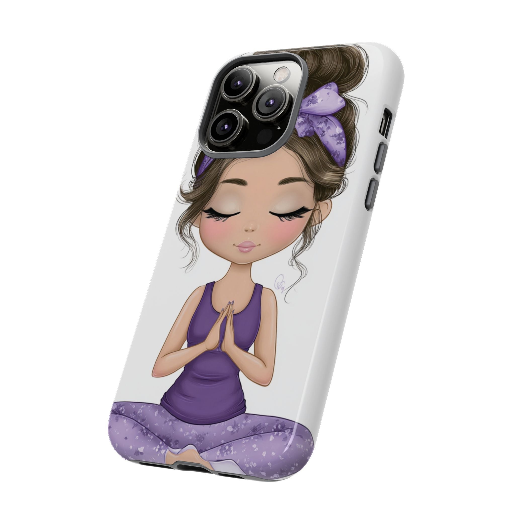Yoga Phone Case for Mindfulness Gift for Yogis, Meditation Accessory, Zen Vibe