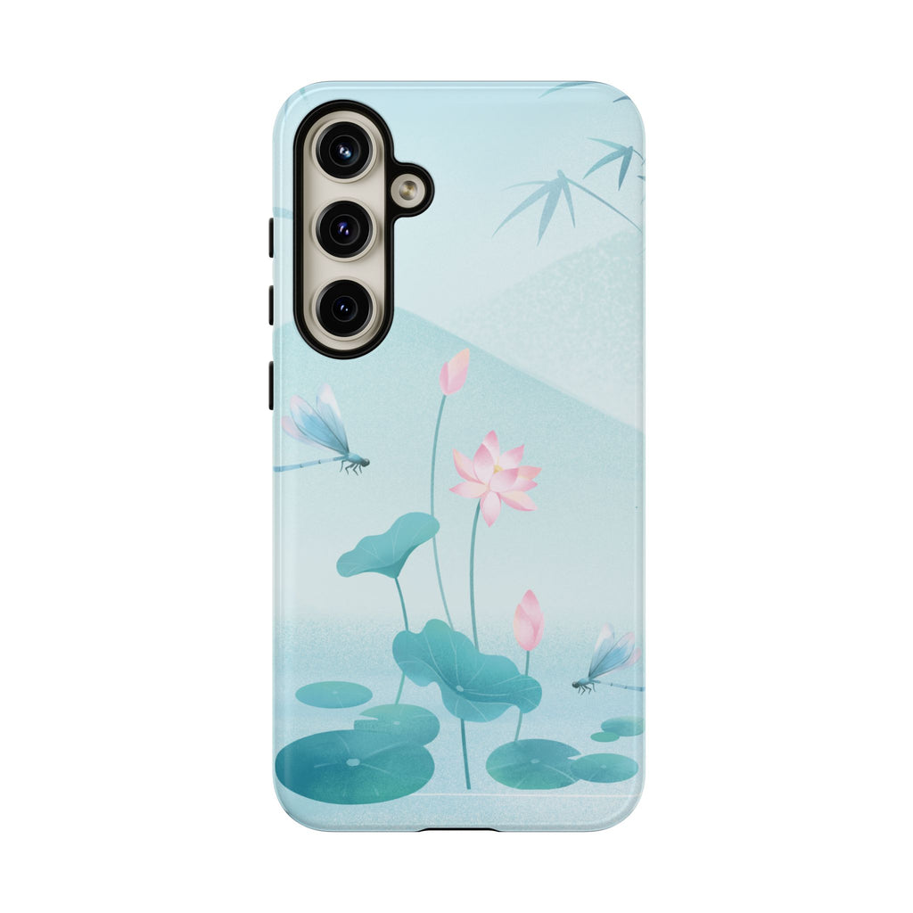 Lotus Pond Phone Case — Serene Floral iPhone Protective Cover