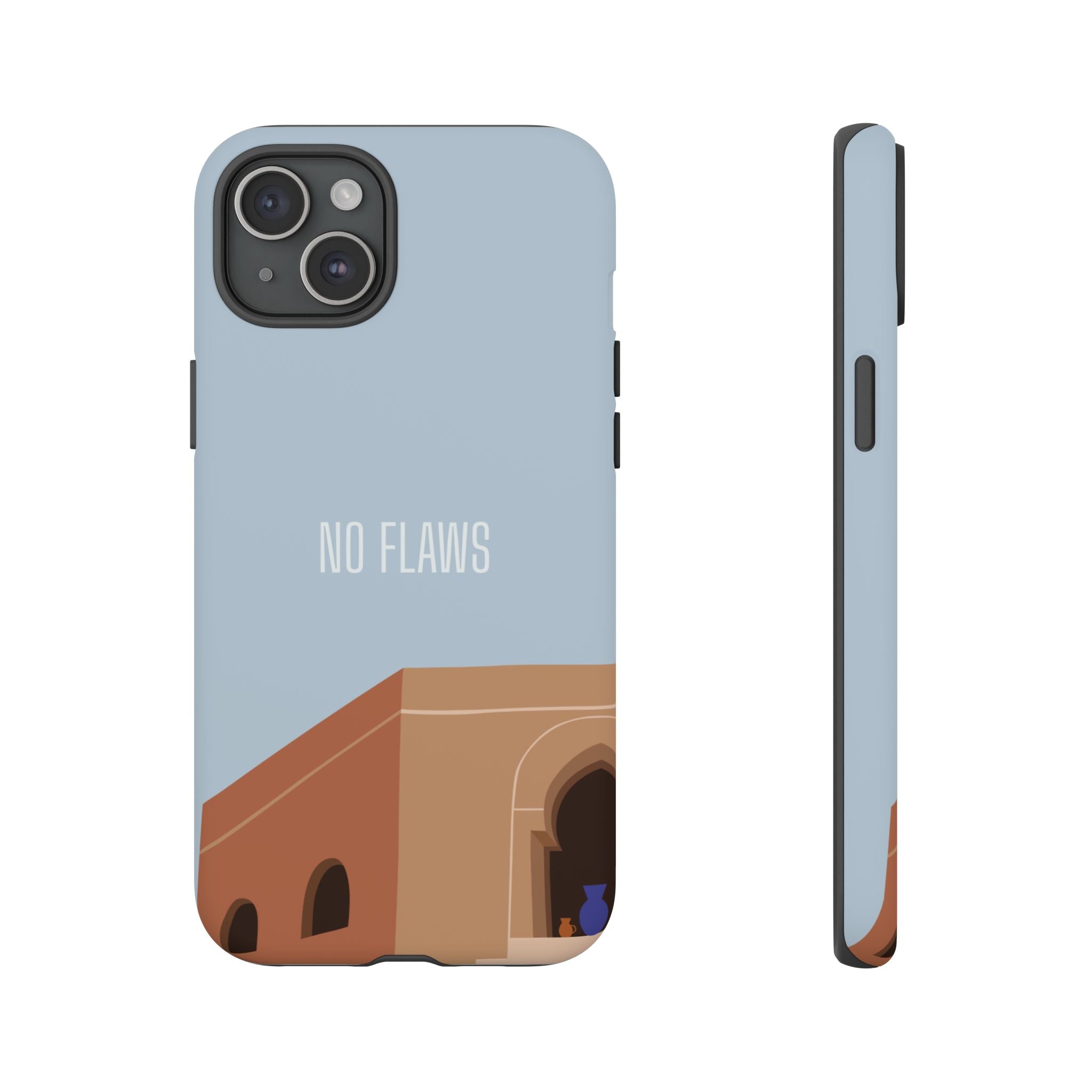 Minimal Desert Illustration “No Flaws” Protective Tough Case