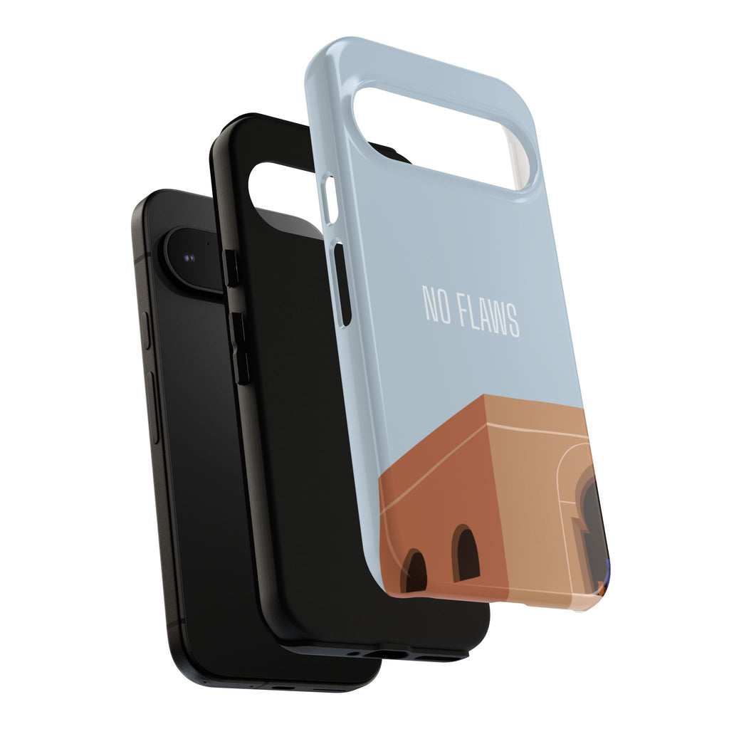 Minimal Desert Illustration “No Flaws” Protective Tough Case