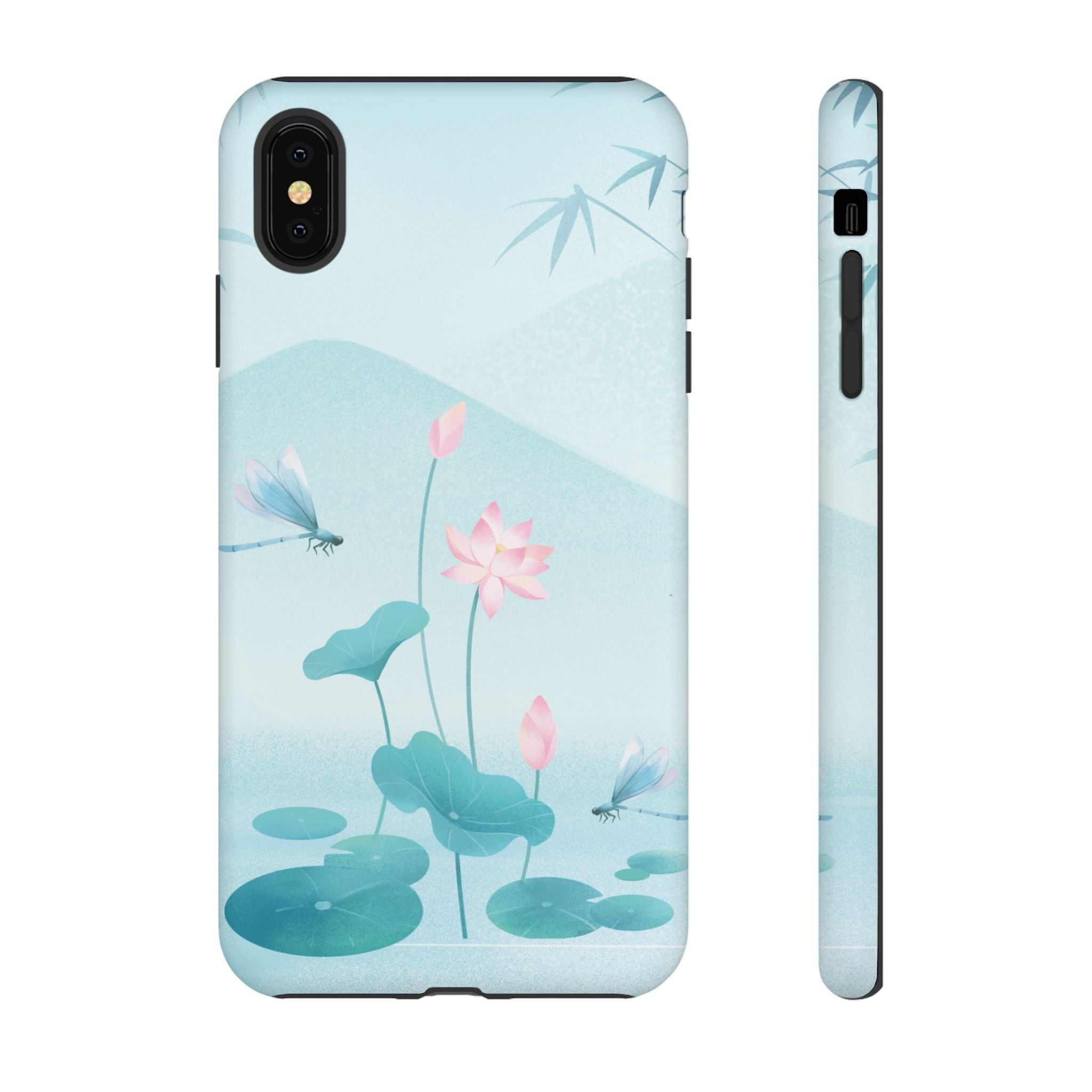 Lotus Pond Phone Case — Serene Floral iPhone Protective Cover